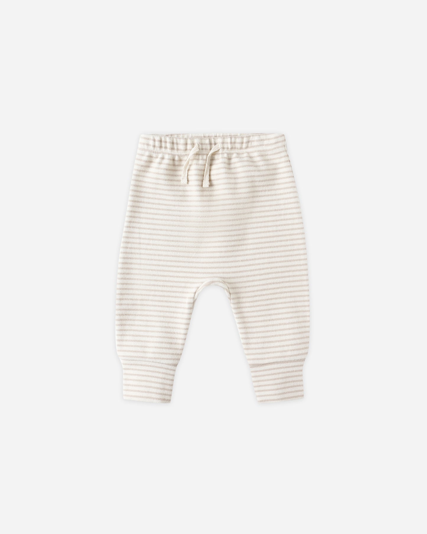 Drawstring Pant || Oat Micro Stripe - Rylee + Cru | Kids Clothes | Trendy Baby Clothes | Modern Infant Outfits |