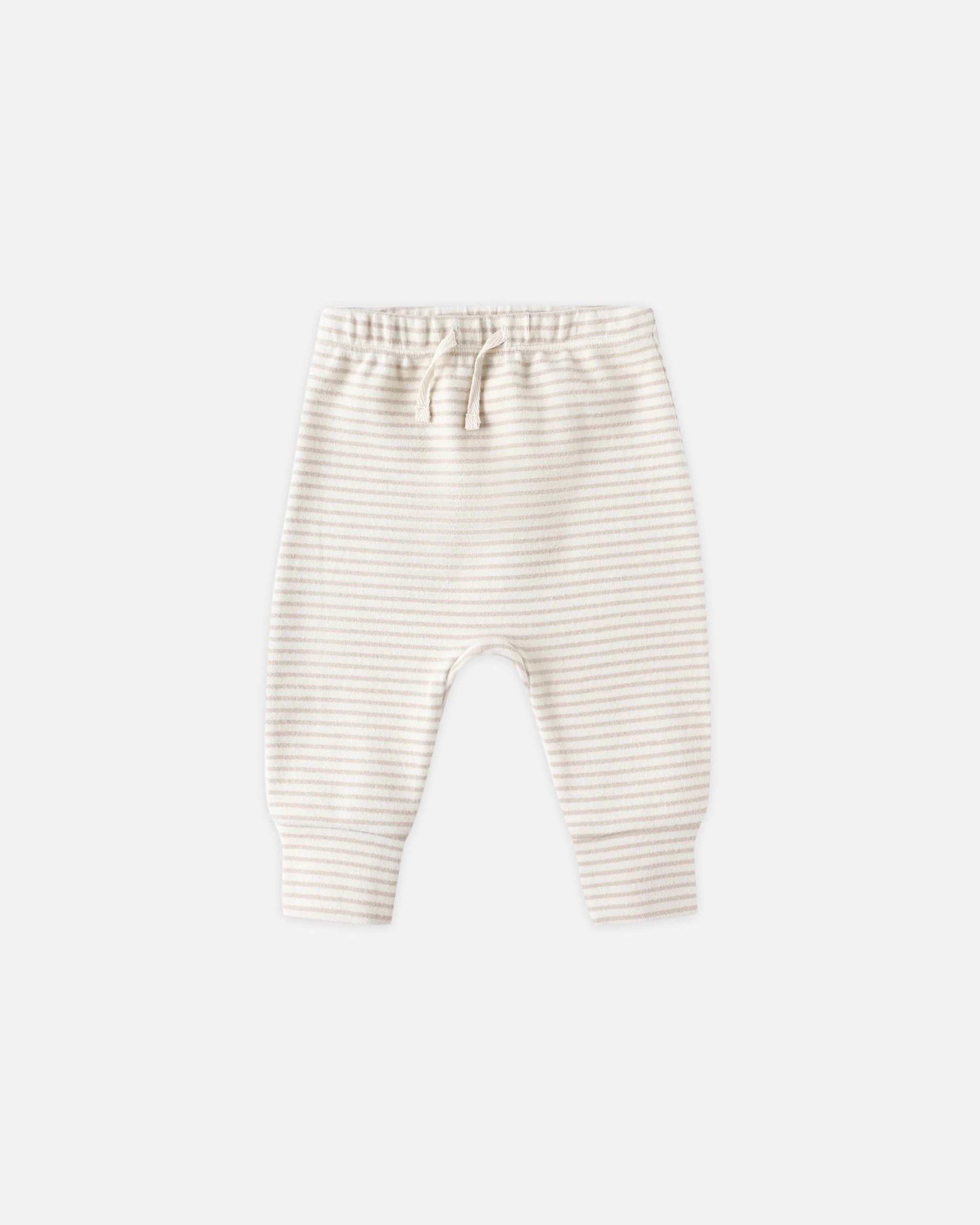 Drawstring Pant || Oat Micro Stripe - Rylee + Cru | Kids Clothes | Trendy Baby Clothes | Modern Infant Outfits |