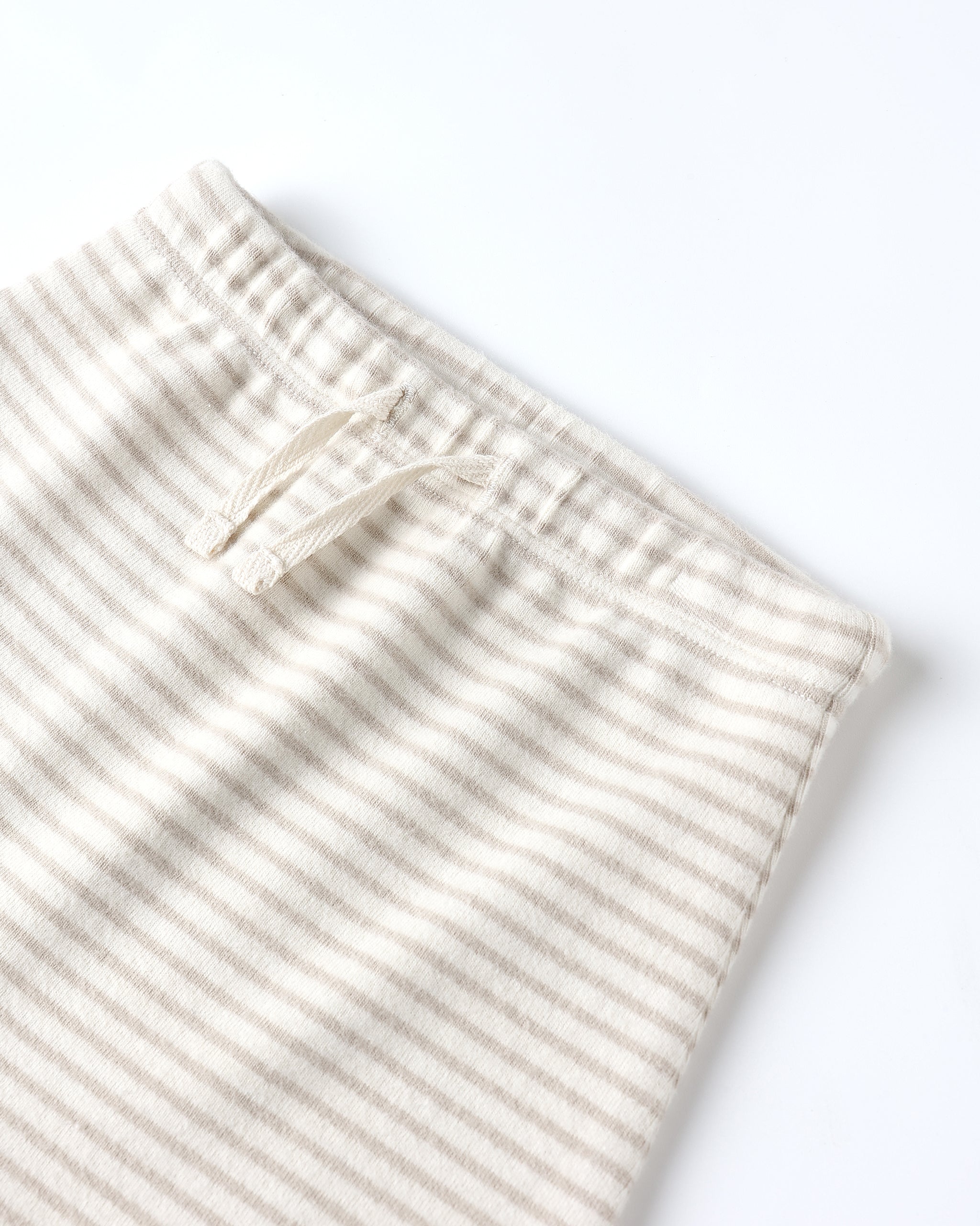 Drawstring Pant || Oat Micro Stripe - Rylee + Cru | Kids Clothes | Trendy Baby Clothes | Modern Infant Outfits |