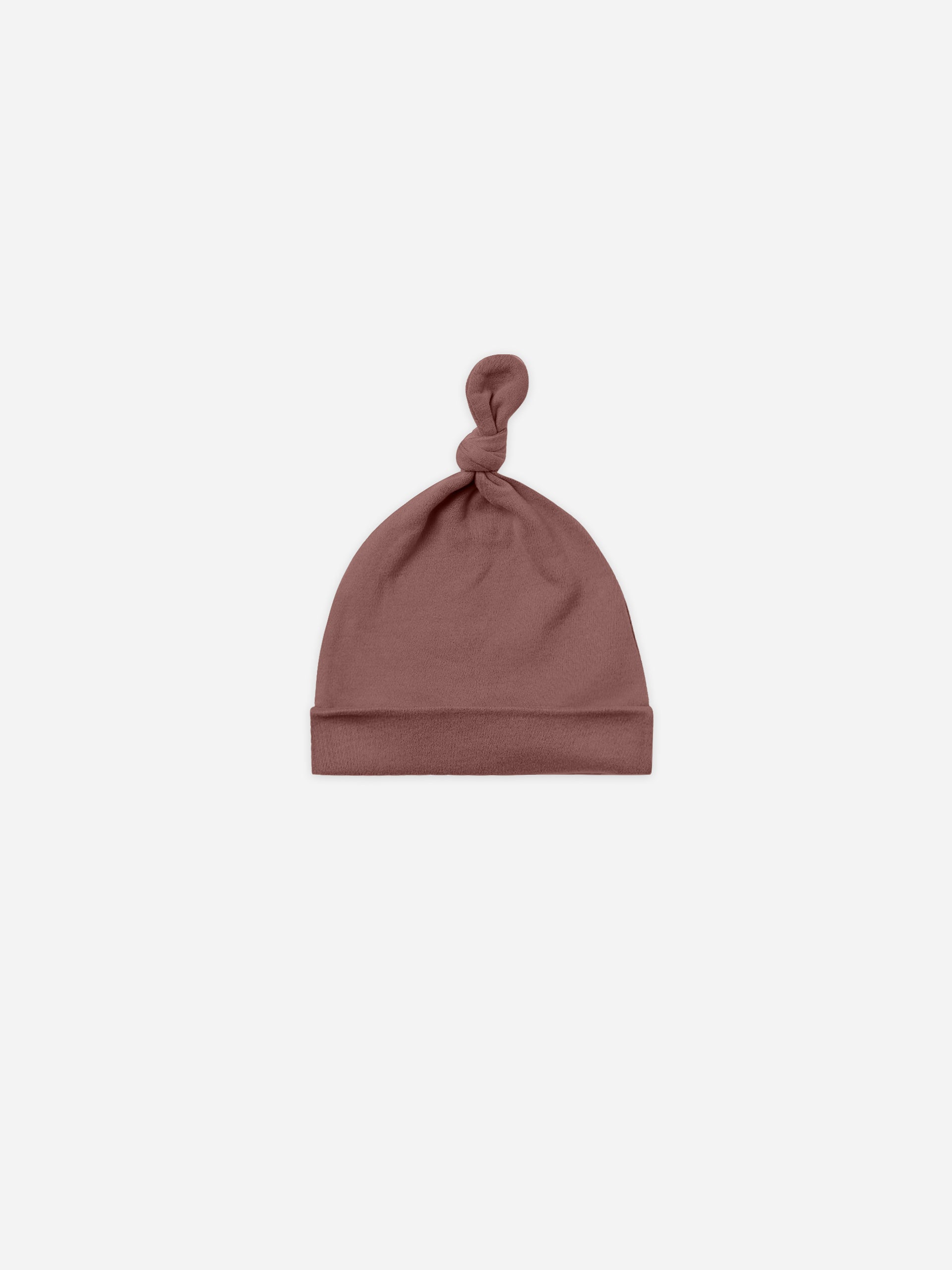 Knotted Baby Hat || Plum - Rylee + Cru | Kids Clothes | Trendy Baby Clothes | Modern Infant Outfits |