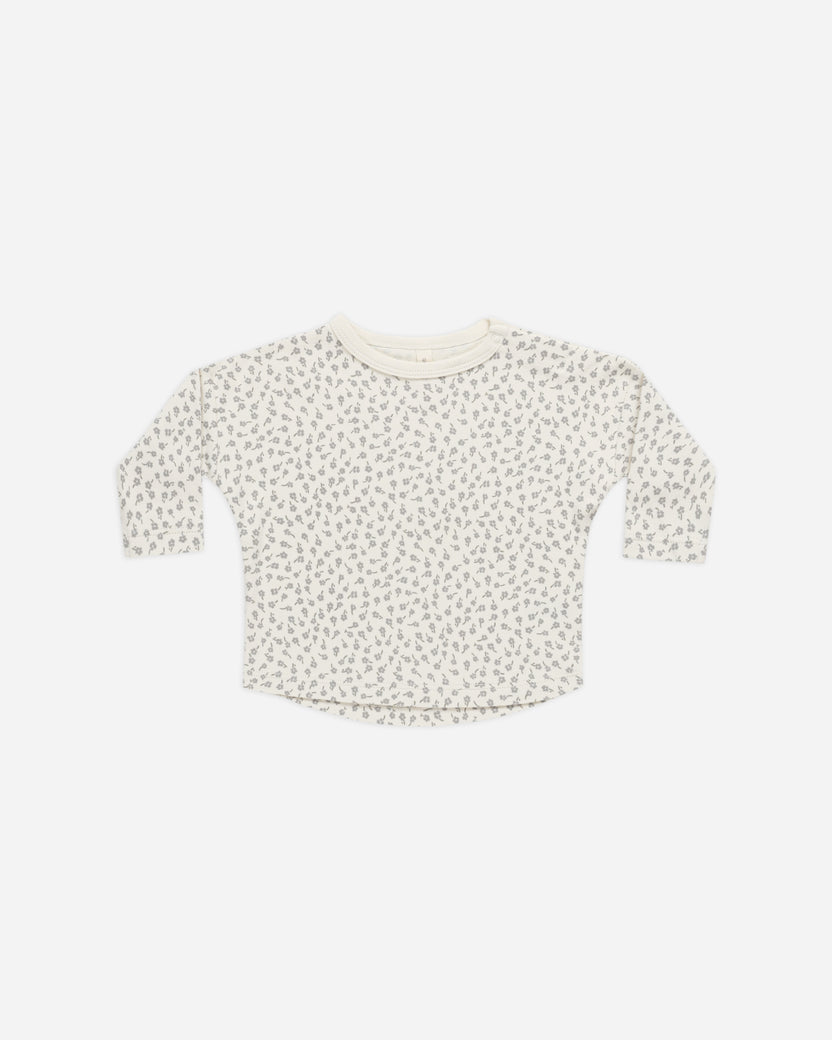 Quincy Mae Boxy Pocket Tee and Short Set - Lemons