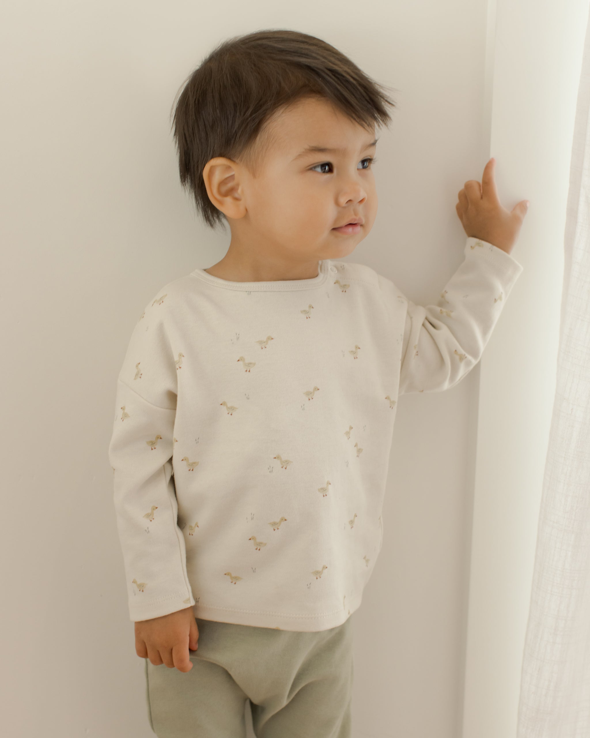 Long Sleeve Tee || Ducks - Rylee + Cru | Kids Clothes | Trendy Baby Clothes | Modern Infant Outfits |