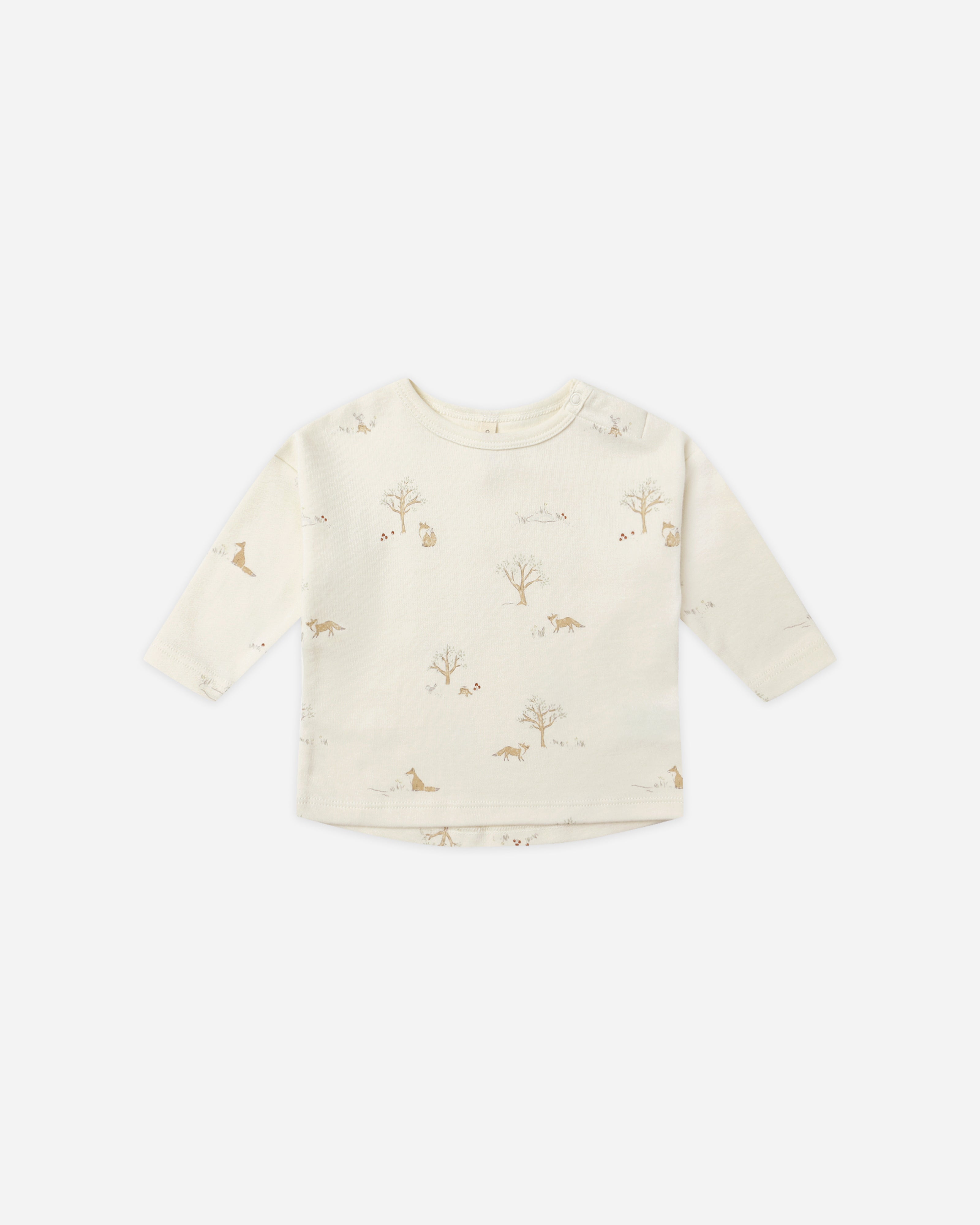 Long Sleeve Tee || Fox Land - Rylee + Cru | Kids Clothes | Trendy Baby Clothes | Modern Infant Outfits |
