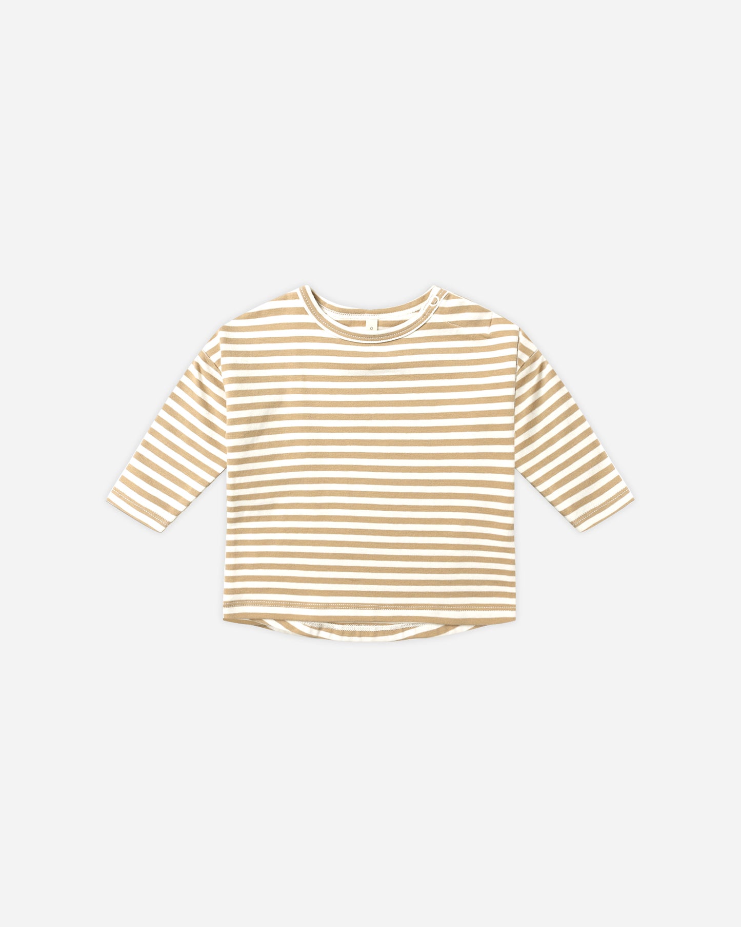 Long Sleeve Tee || Gold Stripe - Rylee + Cru | Kids Clothes | Trendy Baby Clothes | Modern Infant Outfits |