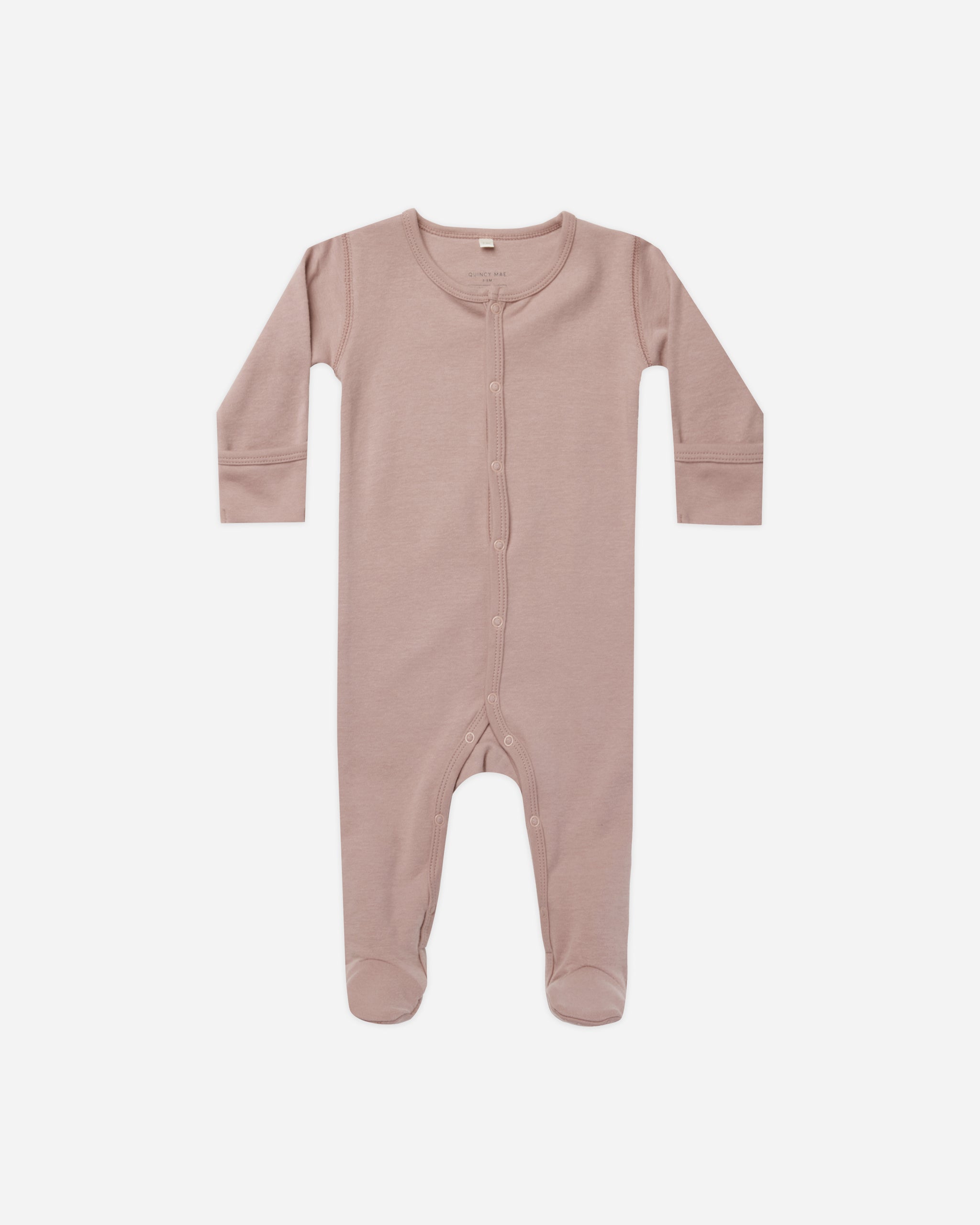 Full Snap Footie || Mauve - Rylee + Cru | Kids Clothes | Trendy Baby Clothes | Modern Infant Outfits |