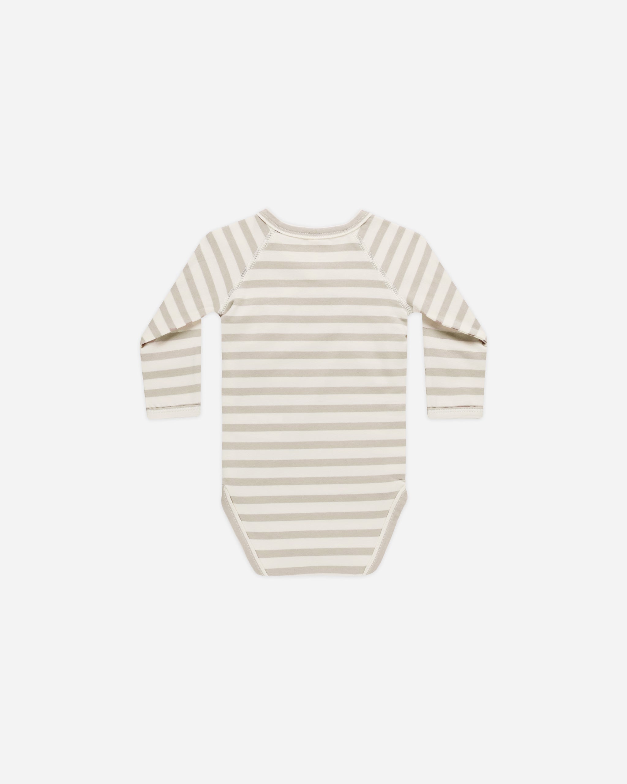 Side Snap Bodysuit || Grey Stripe