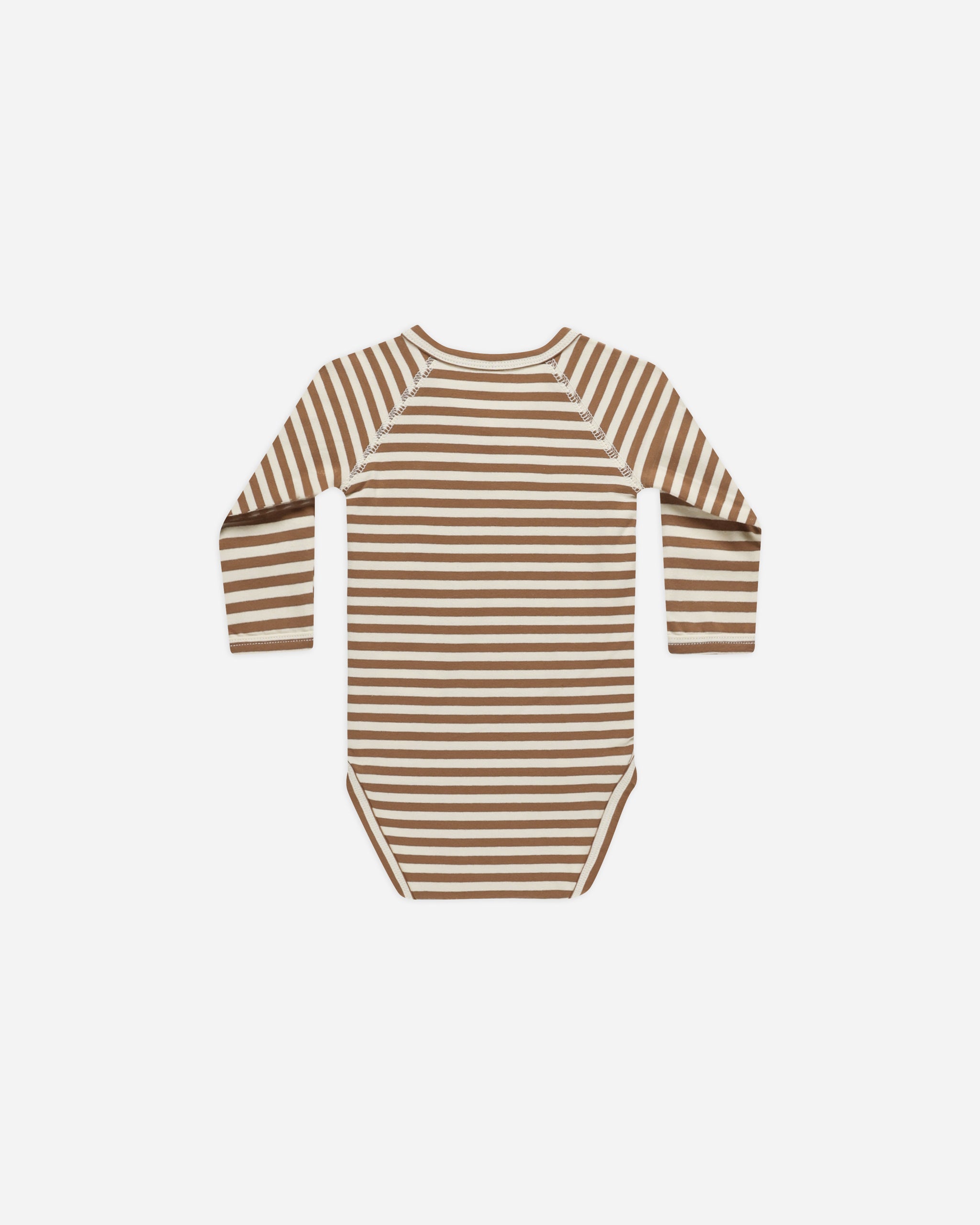 Side Snap Bodysuit || Cinnamon-Stripe