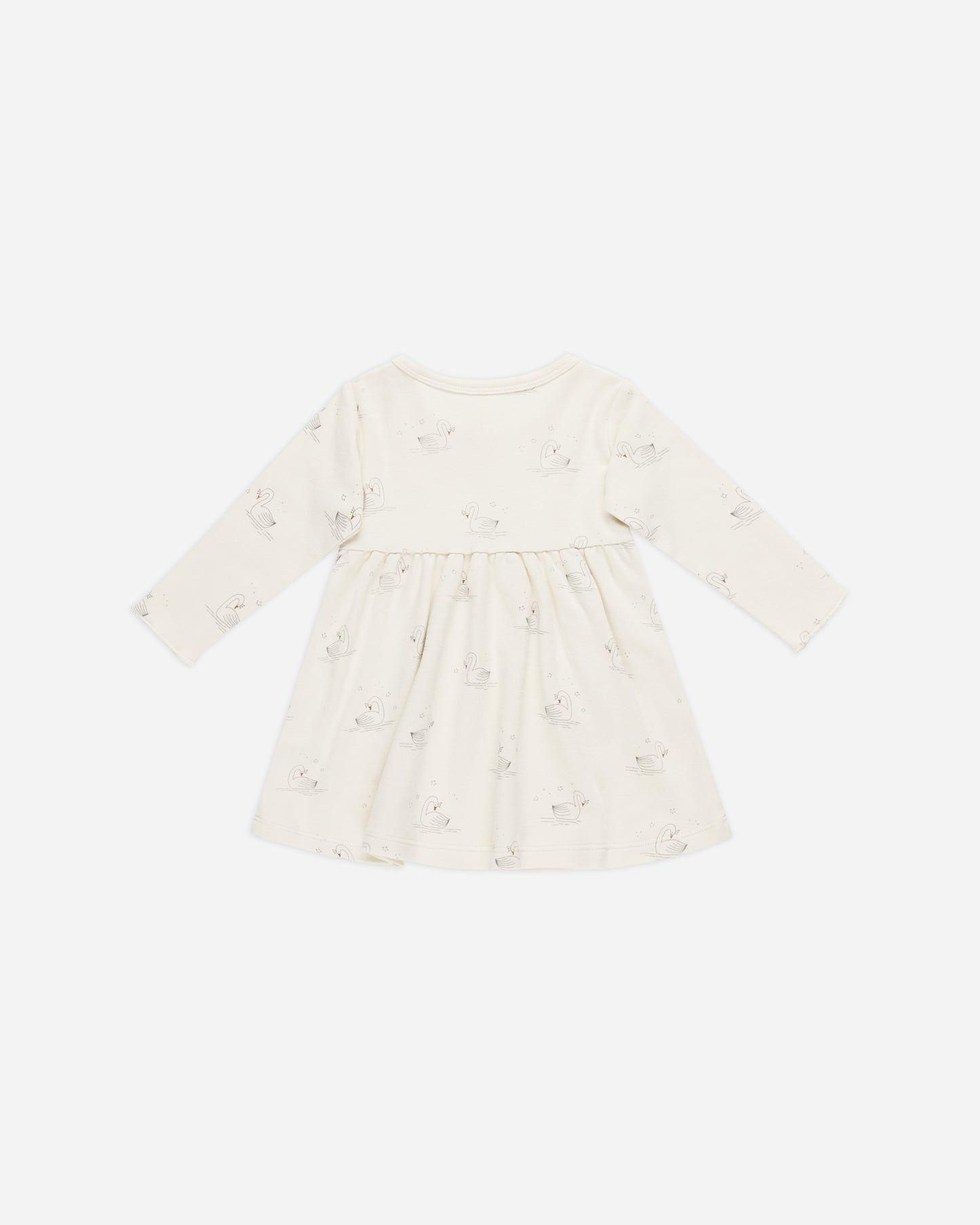 Long Sleeve Baby Dress || Swans