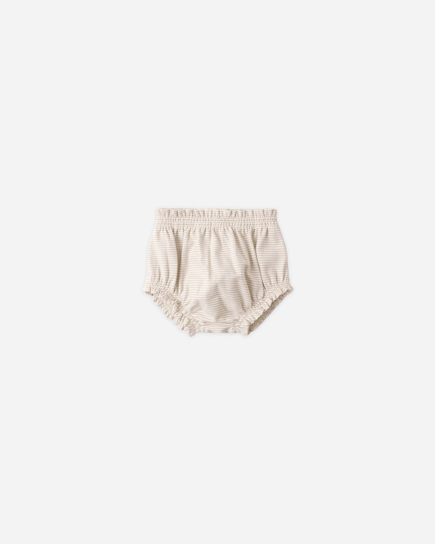 Gathered Bloomer Oat Micro Stripe - Rylee + Cru | Kids Clothes | Trendy Baby Clothes | Modern Infant Outfits |