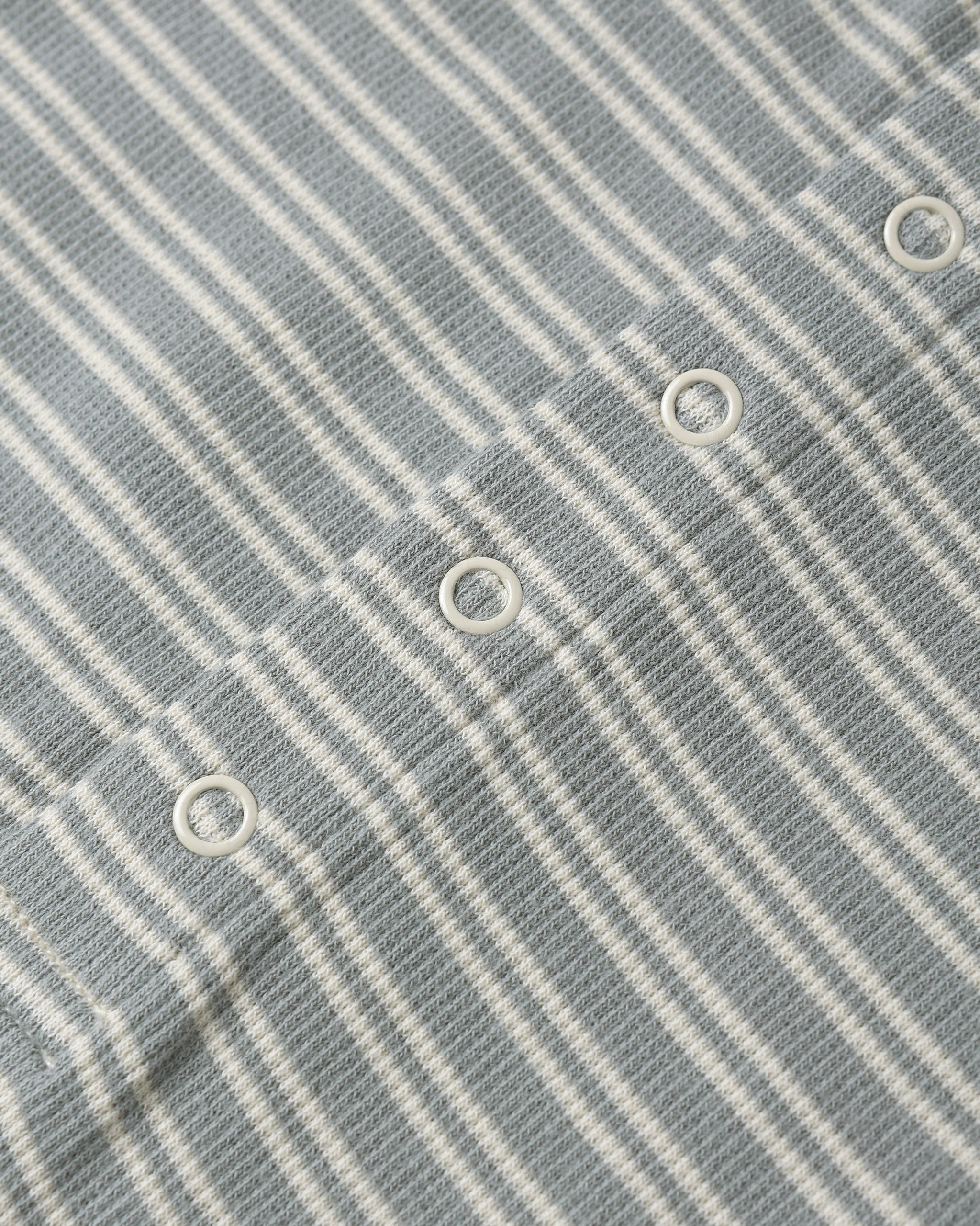 Ribbed Baby Jumpsuit || Steel Blue Micro Stripe - Rylee + Cru | Kids Clothes | Trendy Baby Clothes | Modern Infant Outfits |