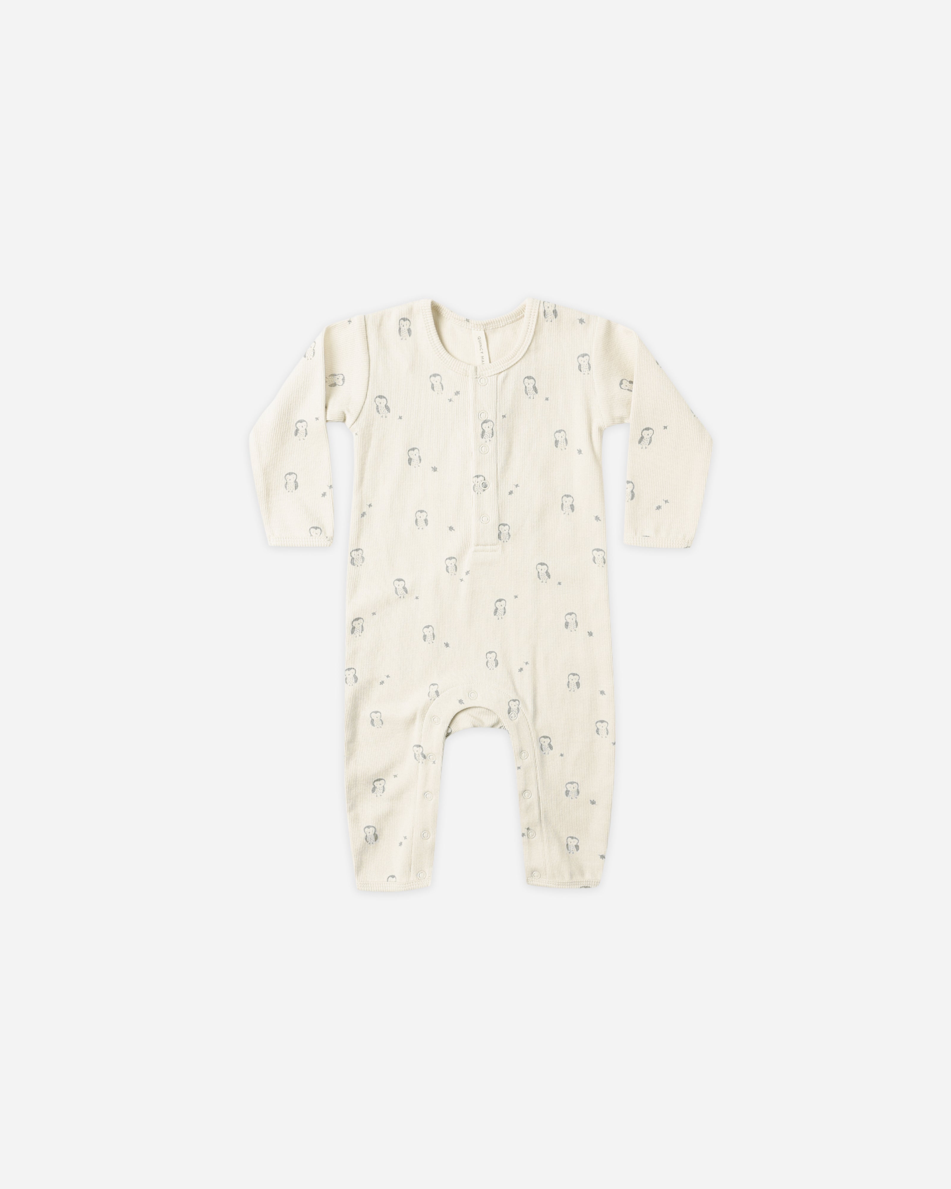 Ribbed Baby Jumpsuit || Owls - Rylee + Cru | Kids Clothes | Trendy Baby Clothes | Modern Infant Outfits |