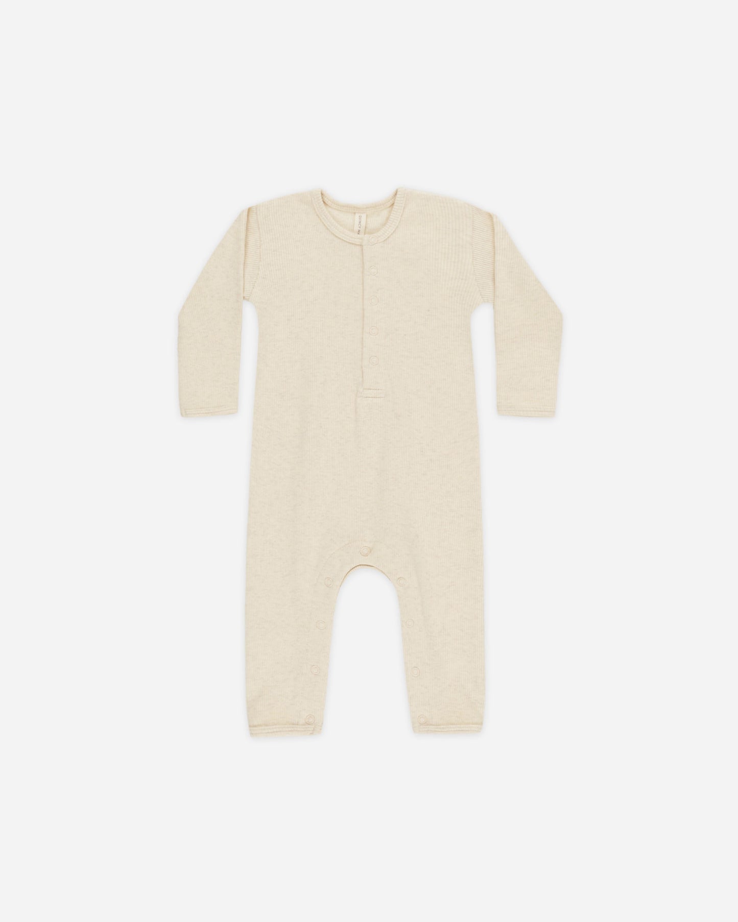 Ribbed Baby Jumpsuit || Oatmeal - Rylee + Cru | Kids Clothes | Trendy Baby Clothes | Modern Infant Outfits |