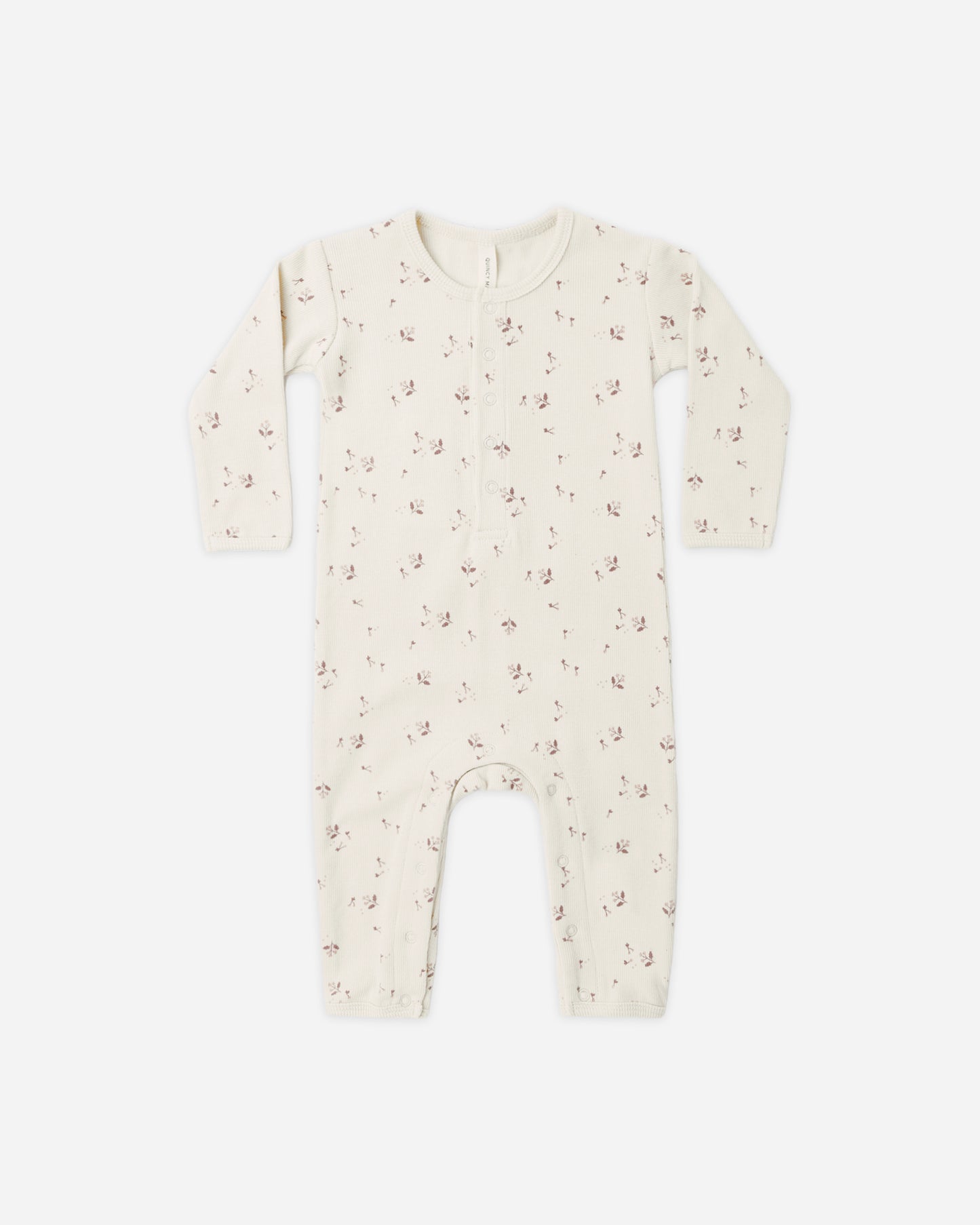 Ribbed Baby Jumpsuit Fall Ditsy - Rylee + Cru | Kids Clothes | Trendy Baby Clothes | Modern Infant Outfits |