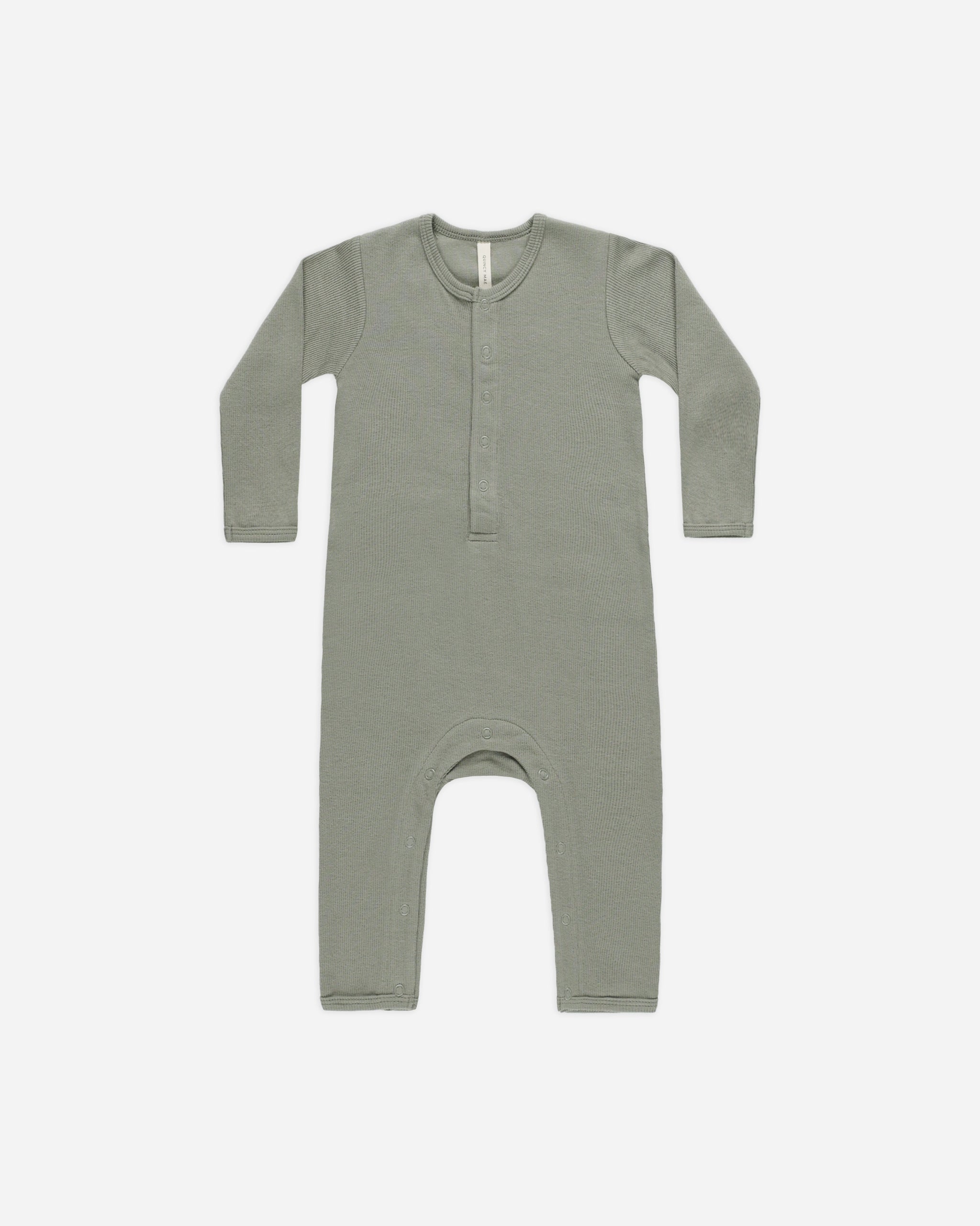 Ribbed Baby Jumpsuit || Basil