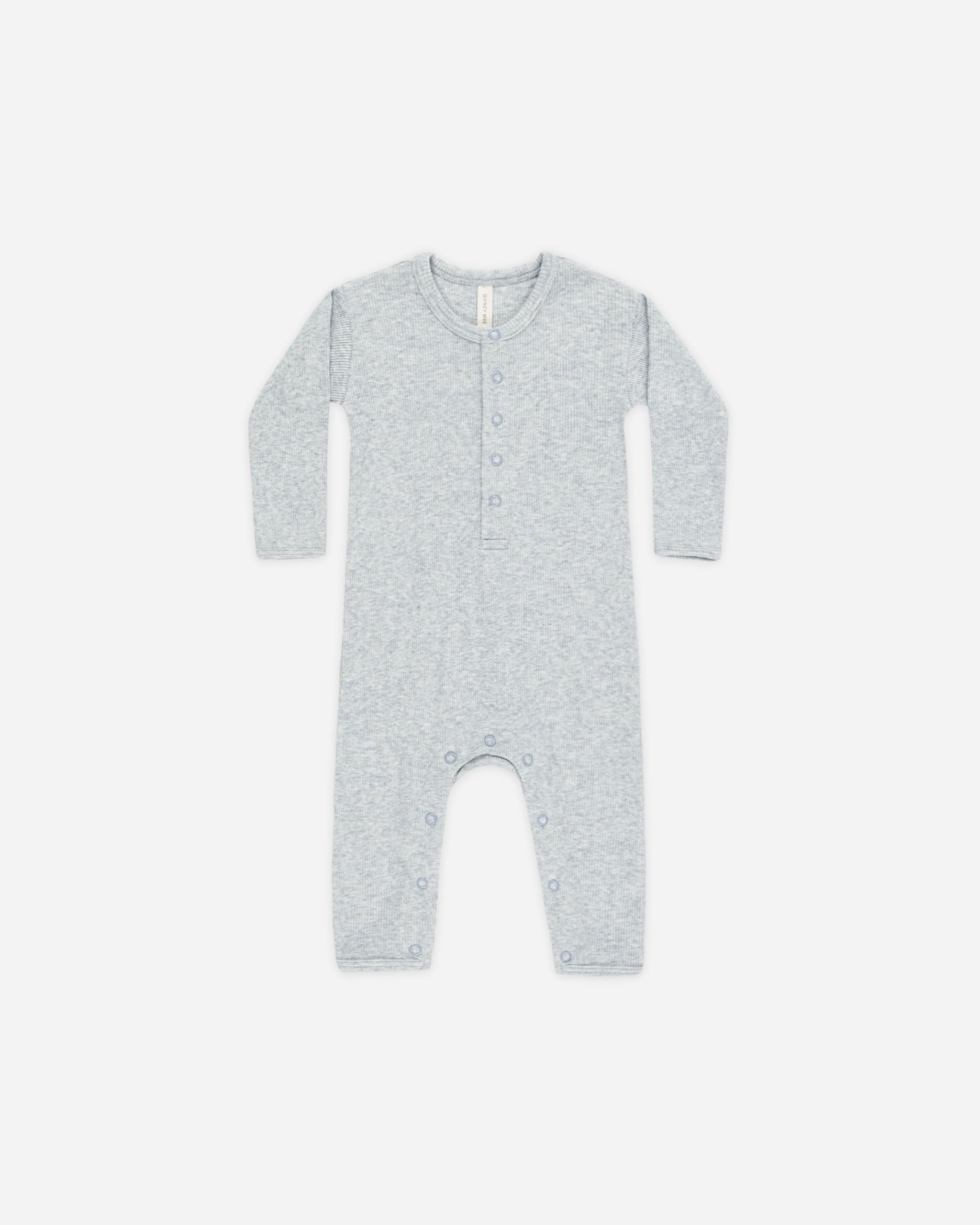Ribbed Baby Jumpsuit || Dusty Blue - Rylee + Cru | Kids Clothes | Trendy Baby Clothes | Modern Infant Outfits |