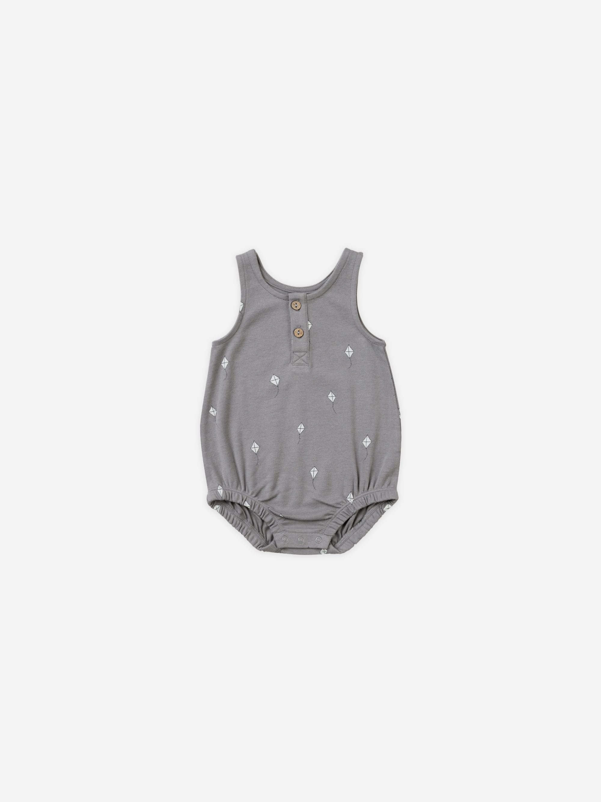 Sleeveless Bubble Romper || Kites - Rylee + Cru | Kids Clothes | Trendy Baby Clothes | Modern Infant Outfits |