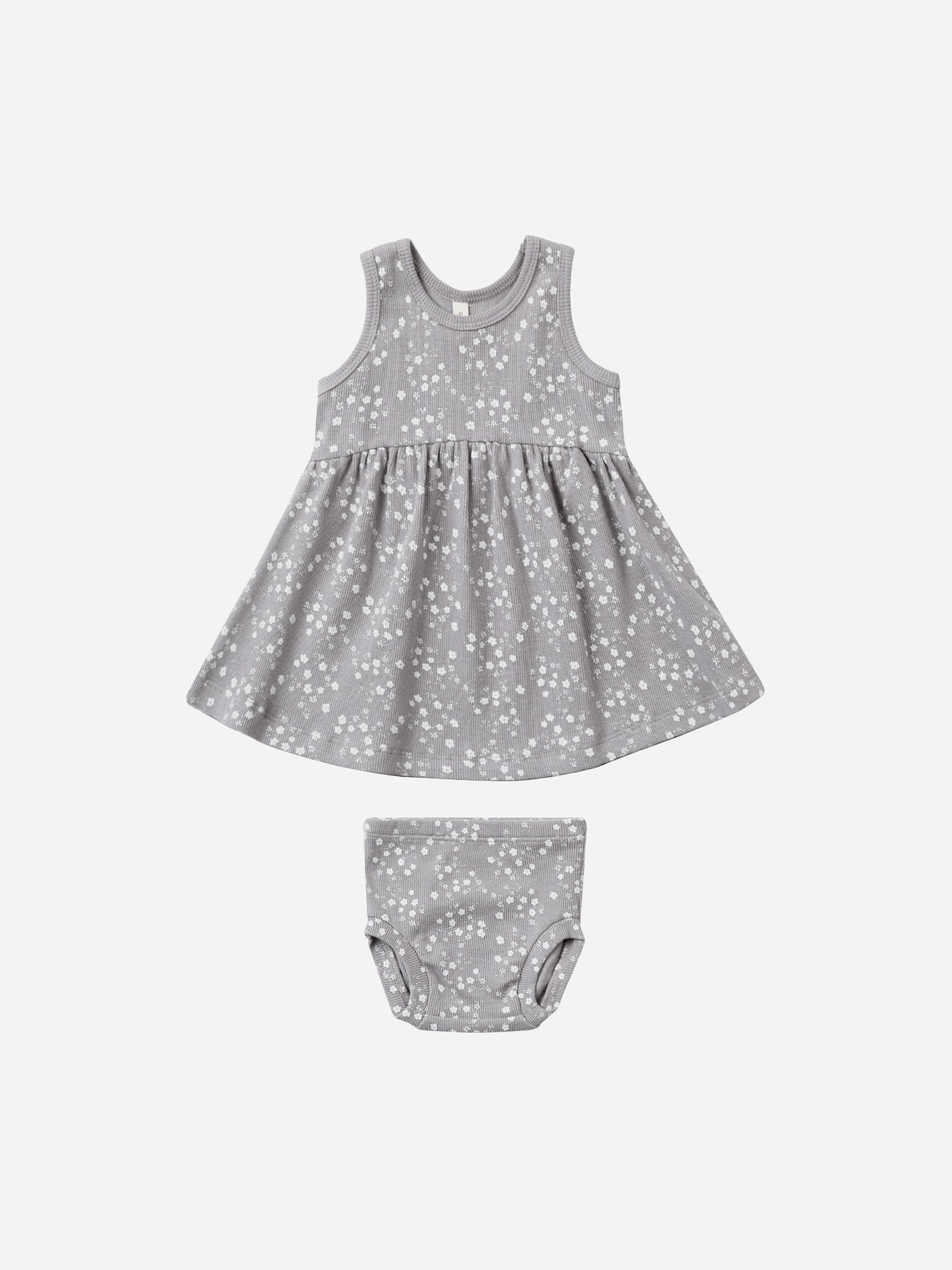 Ribbed Tank Dress || Fleur - Rylee + Cru | Kids Clothes | Trendy Baby Clothes | Modern Infant Outfits |