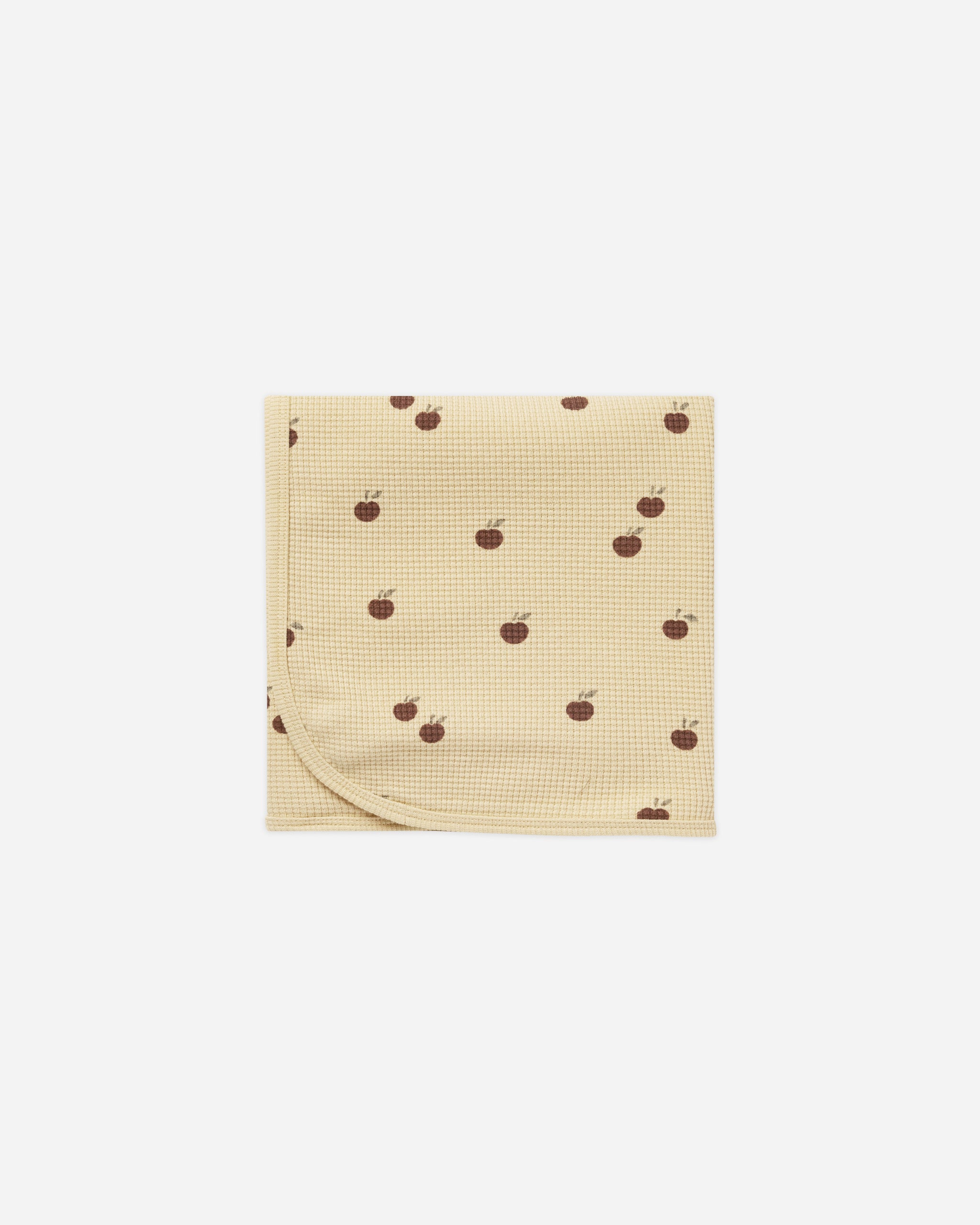 Waffle Baby Blanket || Apples – Quincy Mae