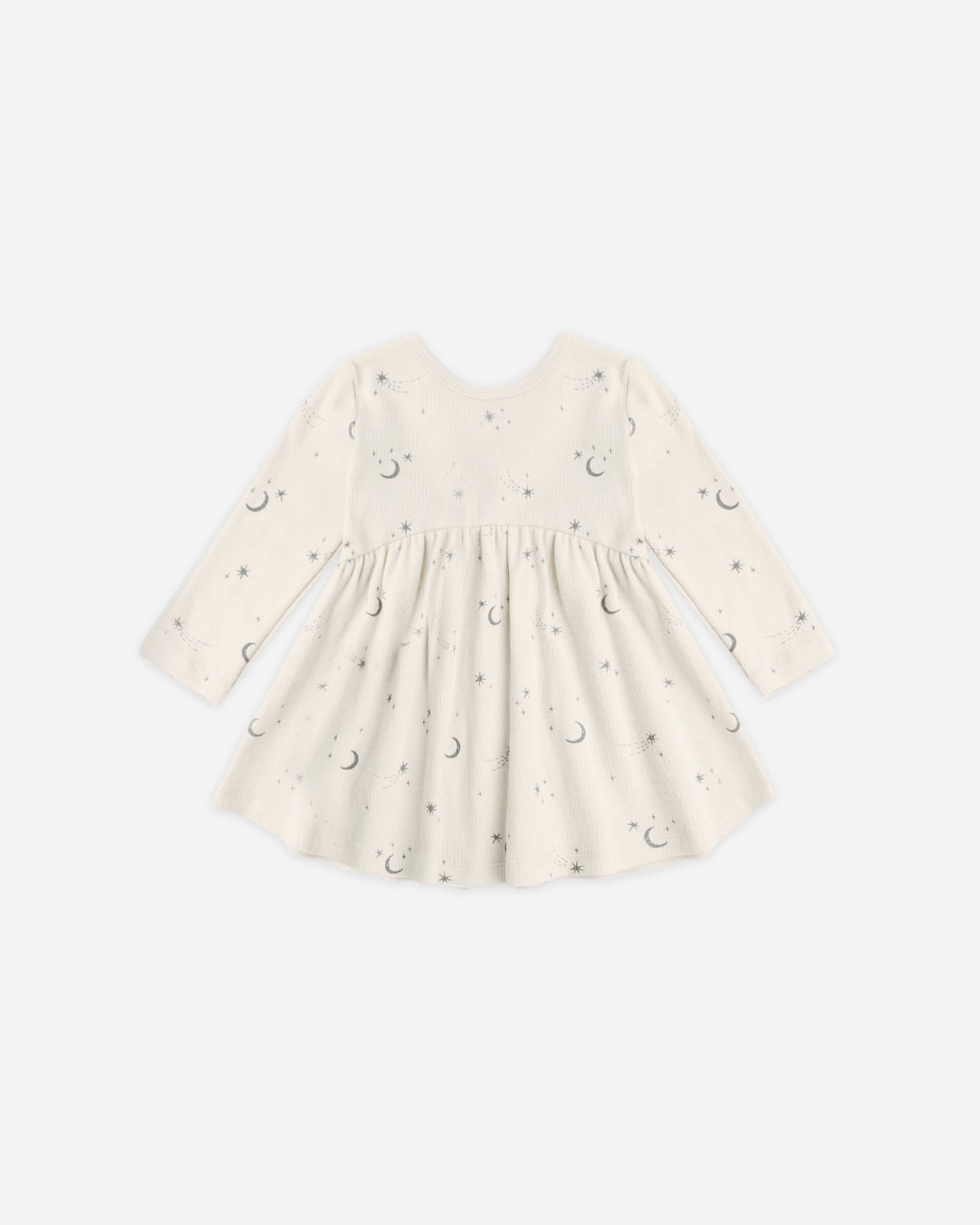 Ribbed Long Sleeve Dress Celestial - Rylee + Cru | Kids Clothes | Trendy Baby Clothes | Modern Infant Outfits |