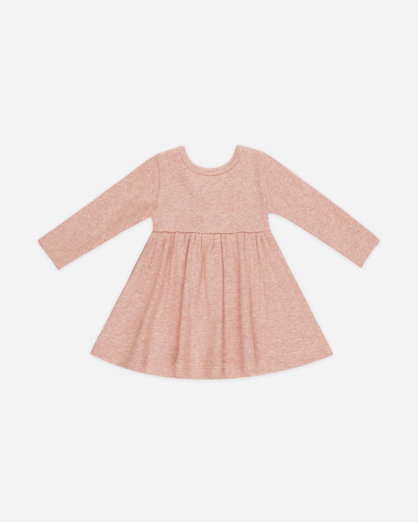Ribbed Long Sleeve Dress || Rose - Rylee + Cru | Kids Clothes | Trendy Baby Clothes | Modern Infant Outfits |