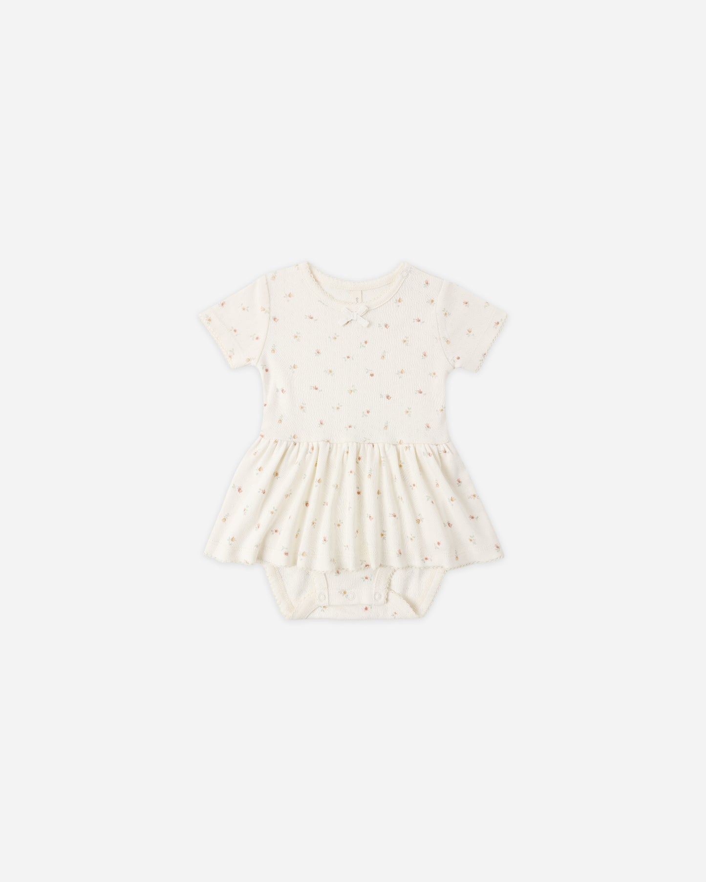 Pointelle Skirted Bodysuit Petit Fleur - Rylee + Cru | Kids Clothes | Trendy Baby Clothes | Modern Infant Outfits |