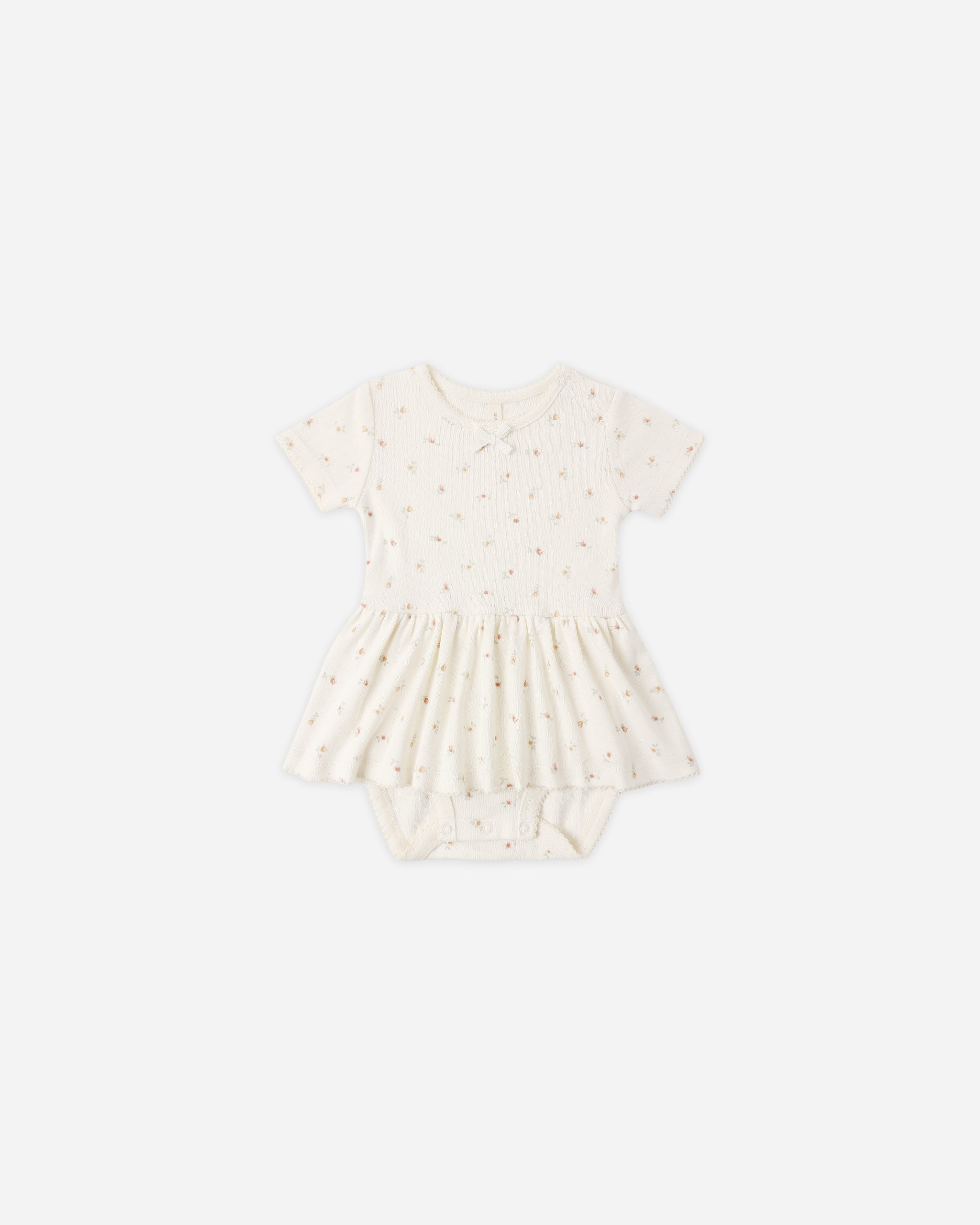 Pointelle Skirted Bodysuit Petit Fleur - Rylee + Cru | Kids Clothes | Trendy Baby Clothes | Modern Infant Outfits |
