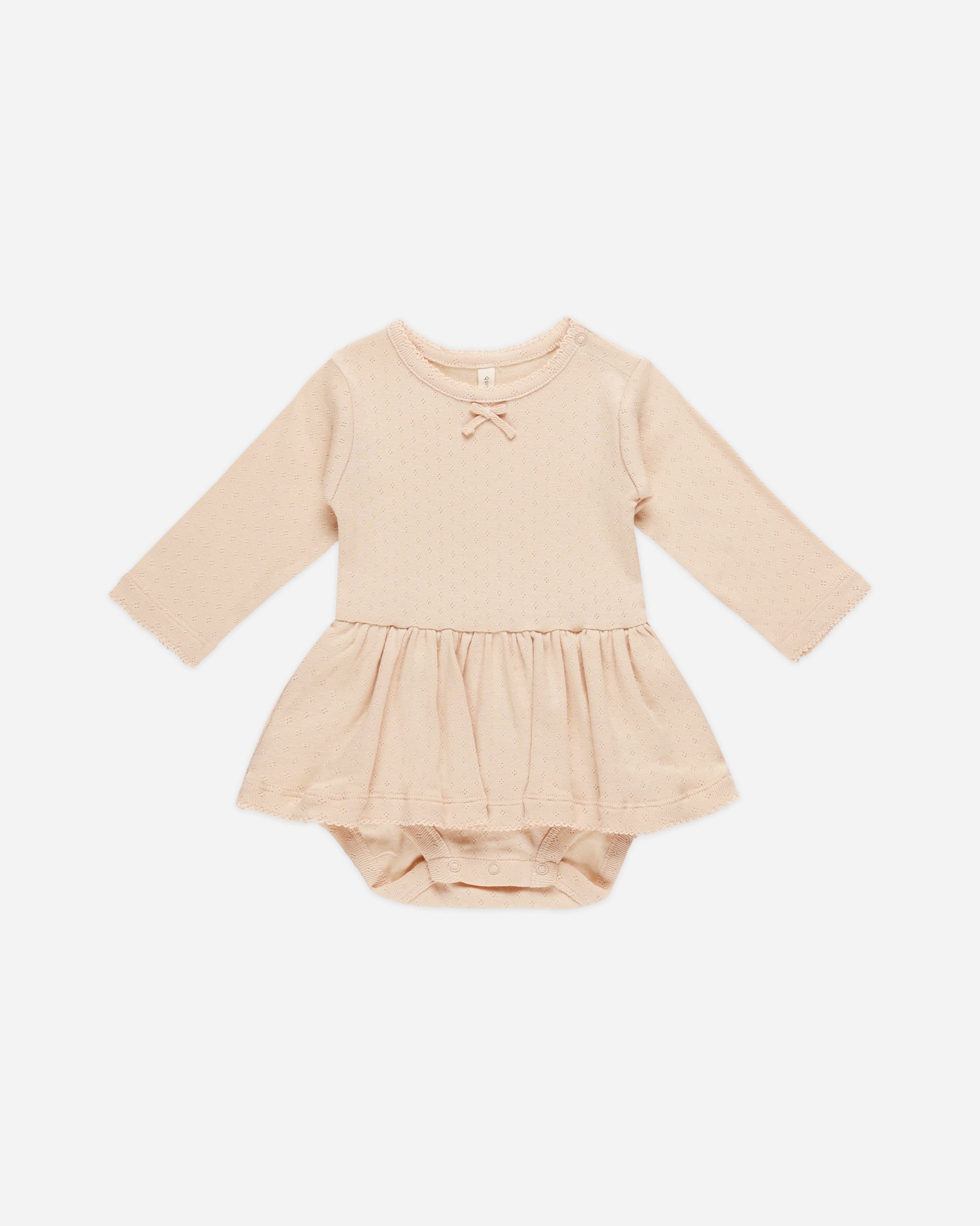 Pointelle Skirted Bodysuit || Shell