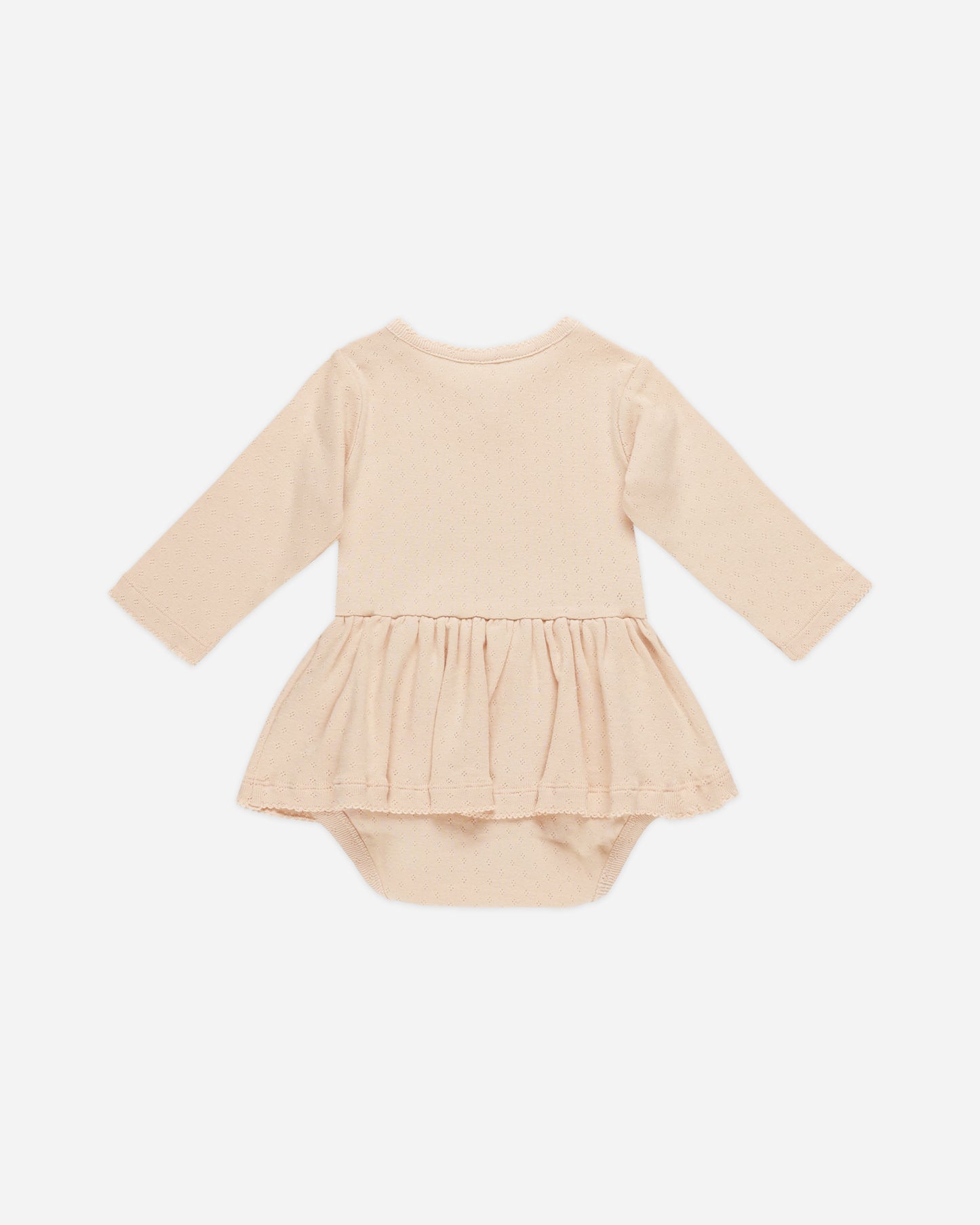 Pointelle Skirted Bodysuit || Shell