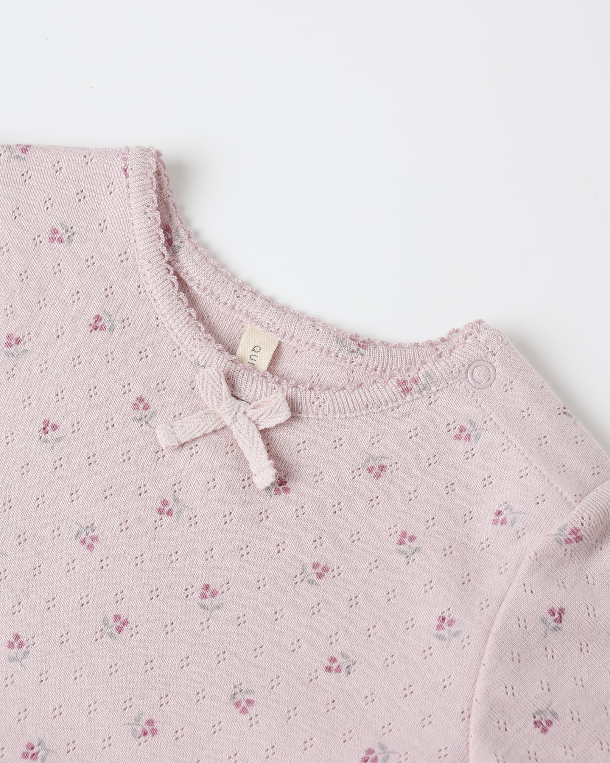 Pointelle Skirted Bodysuit || Lilac Ditsy - Rylee + Cru | Kids Clothes | Trendy Baby Clothes | Modern Infant Outfits |