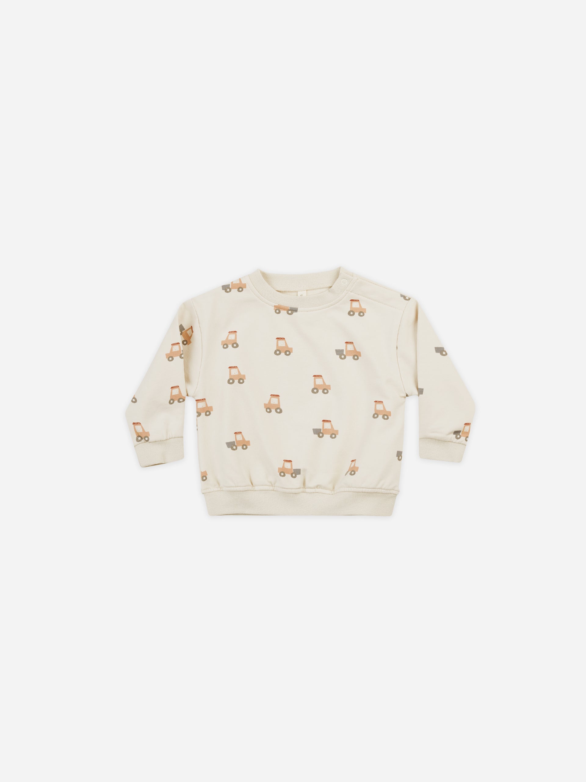 Quincy Mae Terry Tee + Short Set - Latte Stripe