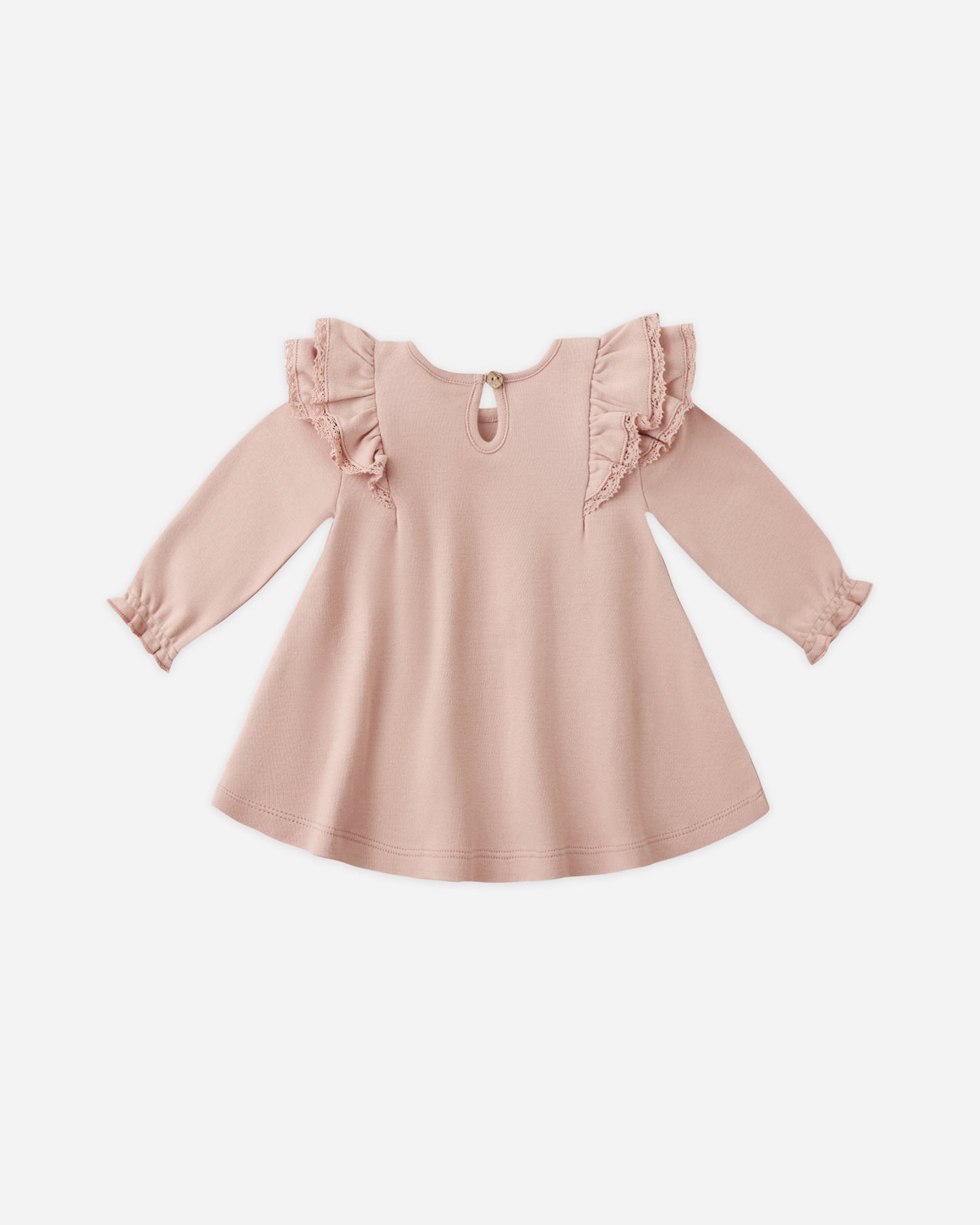 Long Sleeve Flutter Dress || Rose - Rylee + Cru | Kids Clothes | Trendy Baby Clothes | Modern Infant Outfits |
