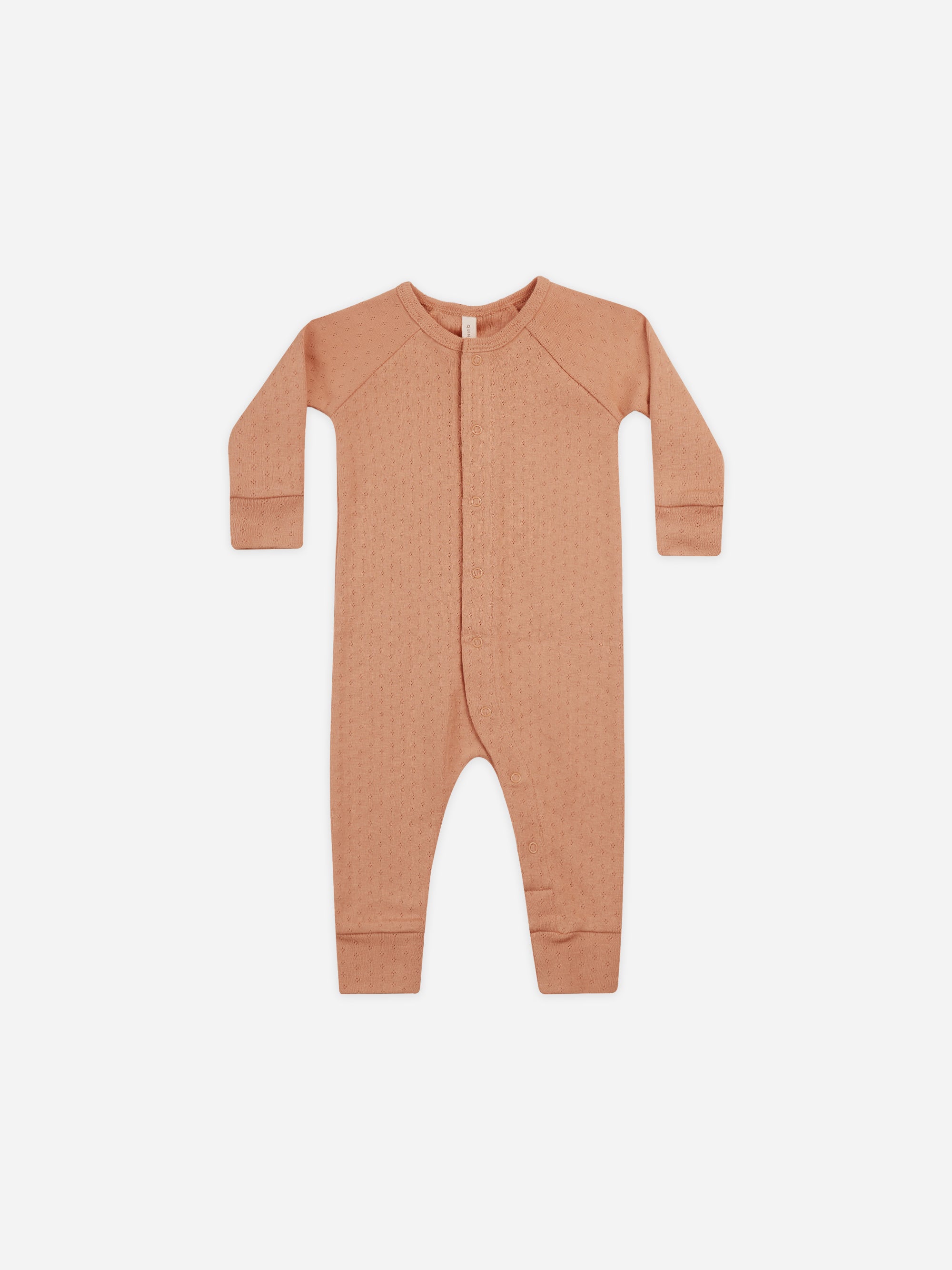 Pointelle Long John || Melon - Rylee + Cru | Kids Clothes | Trendy Baby Clothes | Modern Infant Outfits |