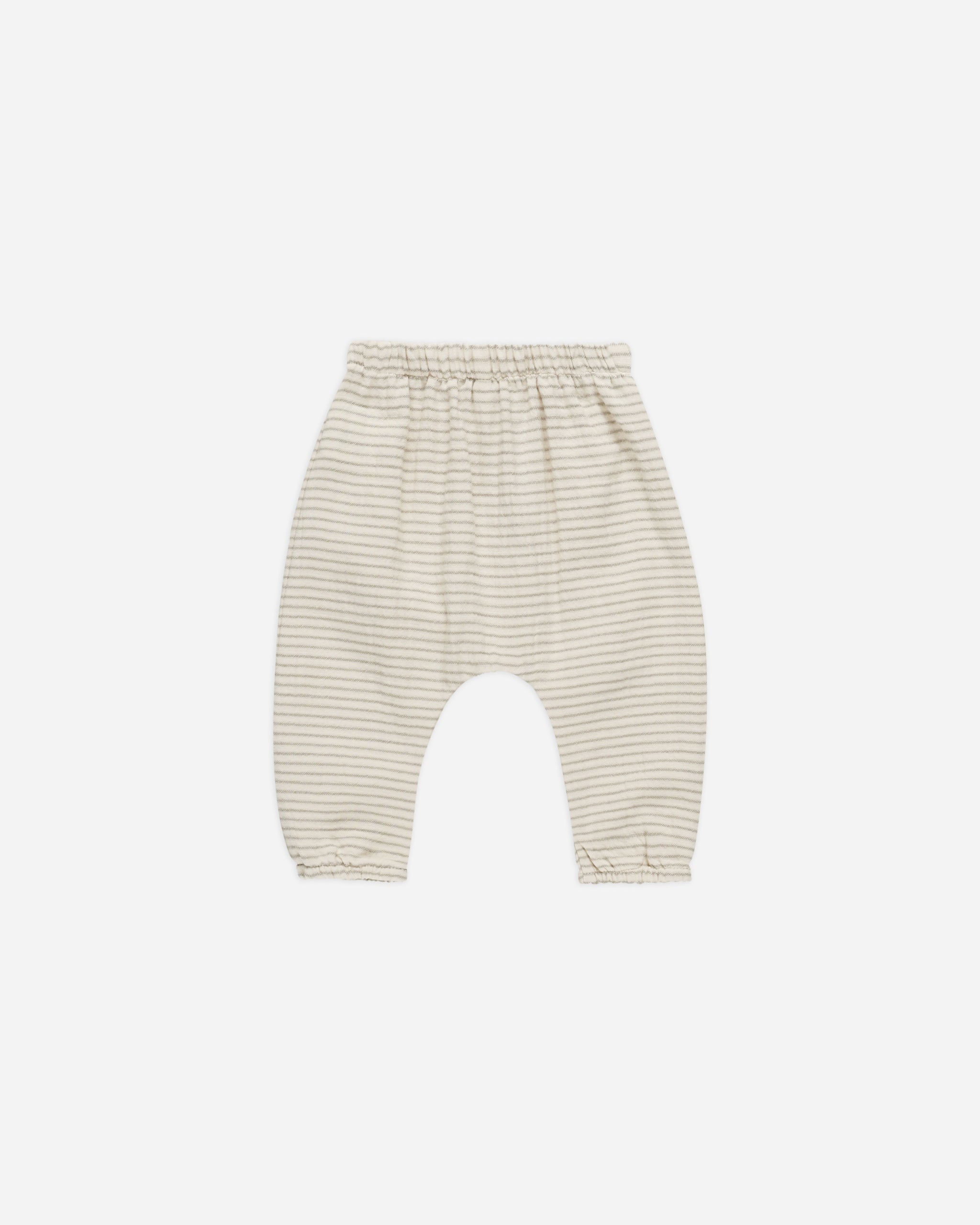 Woven Pant || Basil Stripe