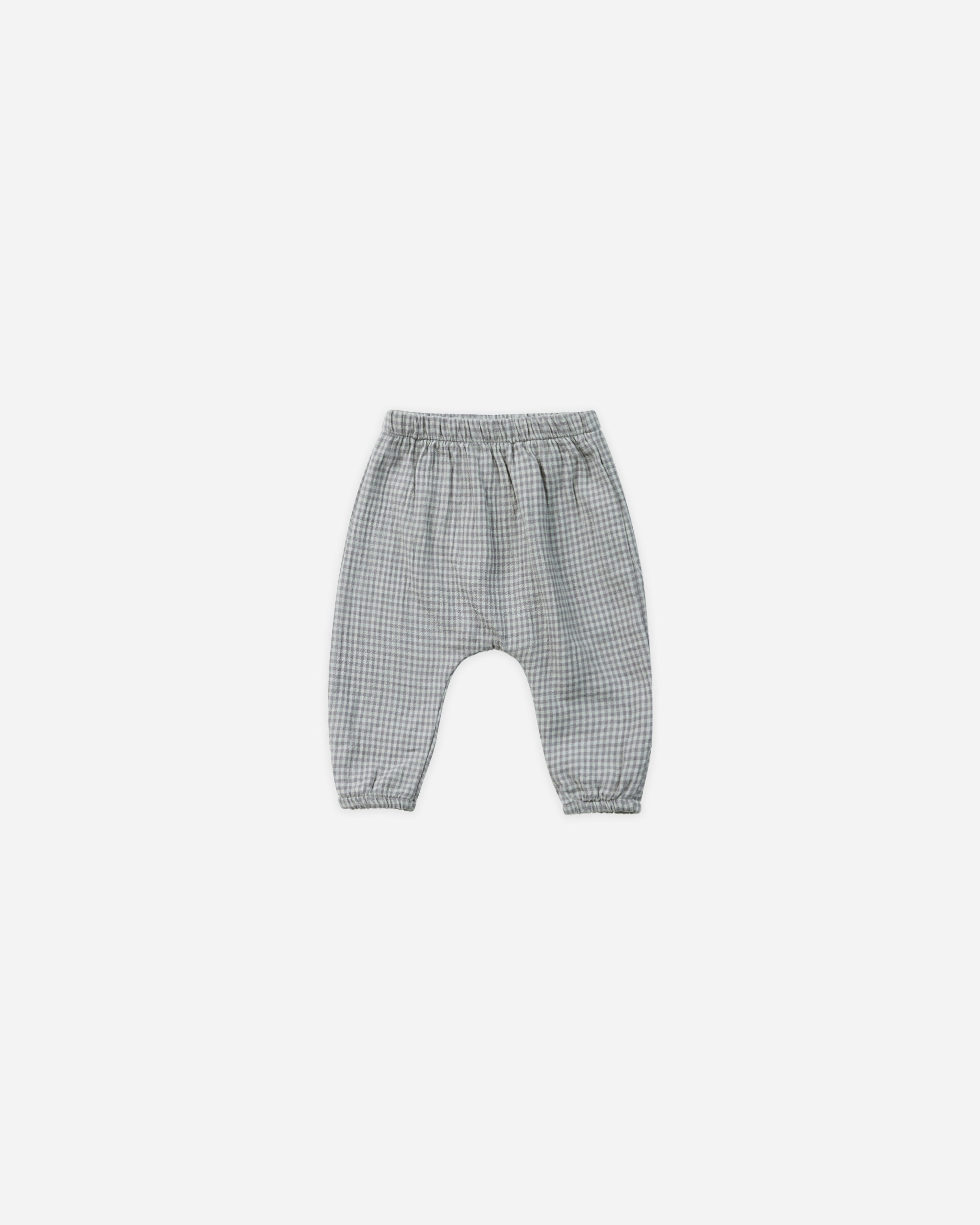 Woven Pant || Blue Gingham - Rylee + Cru | Kids Clothes | Trendy Baby Clothes | Modern Infant Outfits |