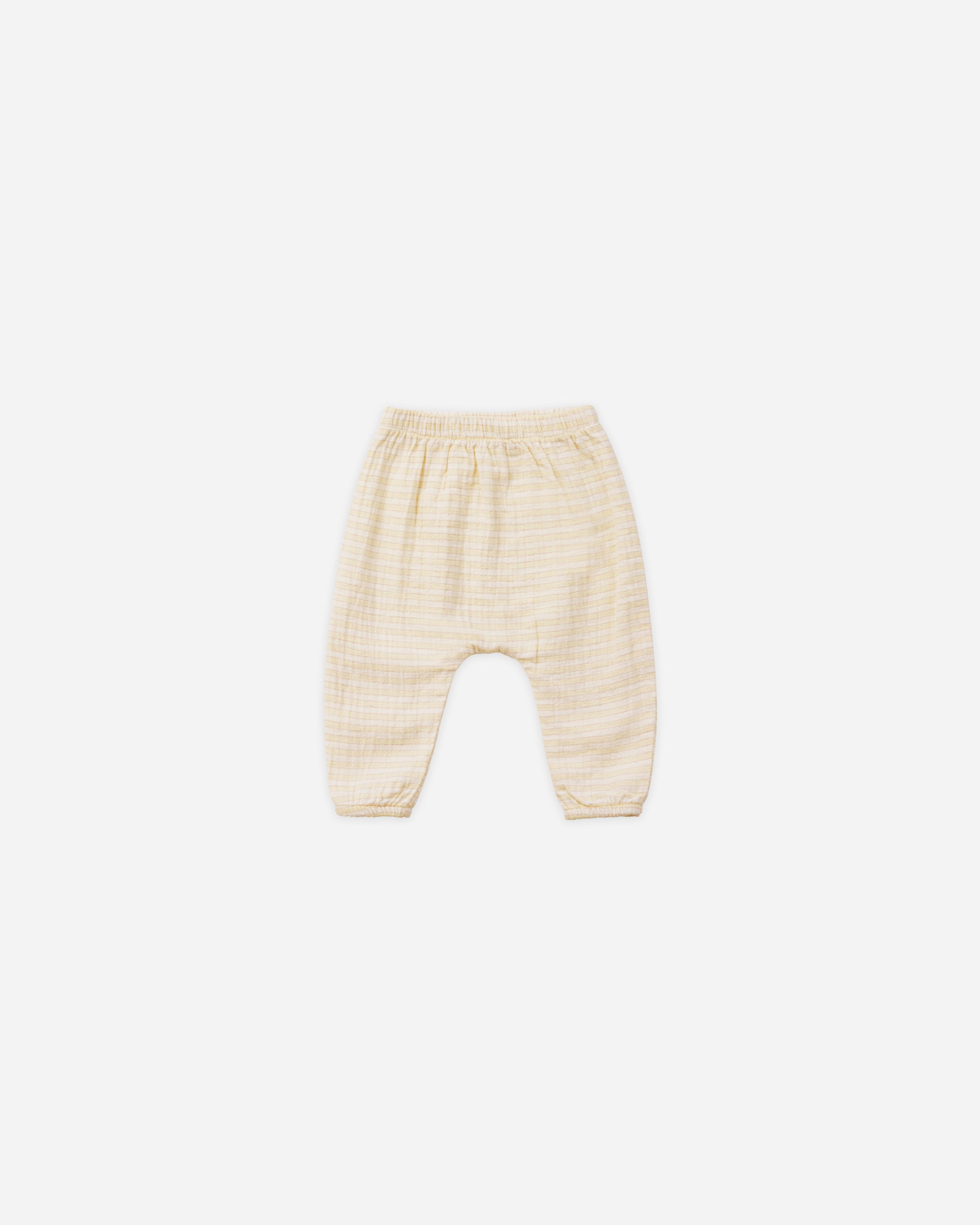 Woven Pant || Lemon Stripe - Rylee + Cru | Kids Clothes | Trendy Baby Clothes | Modern Infant Outfits |