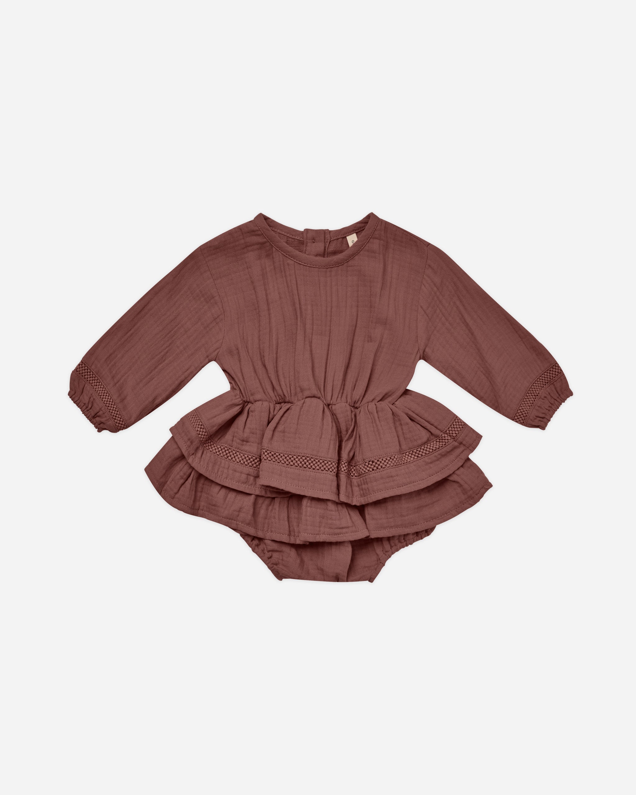 Rosie Romper || Plum - Rylee + Cru | Kids Clothes | Trendy Baby Clothes | Modern Infant Outfits |