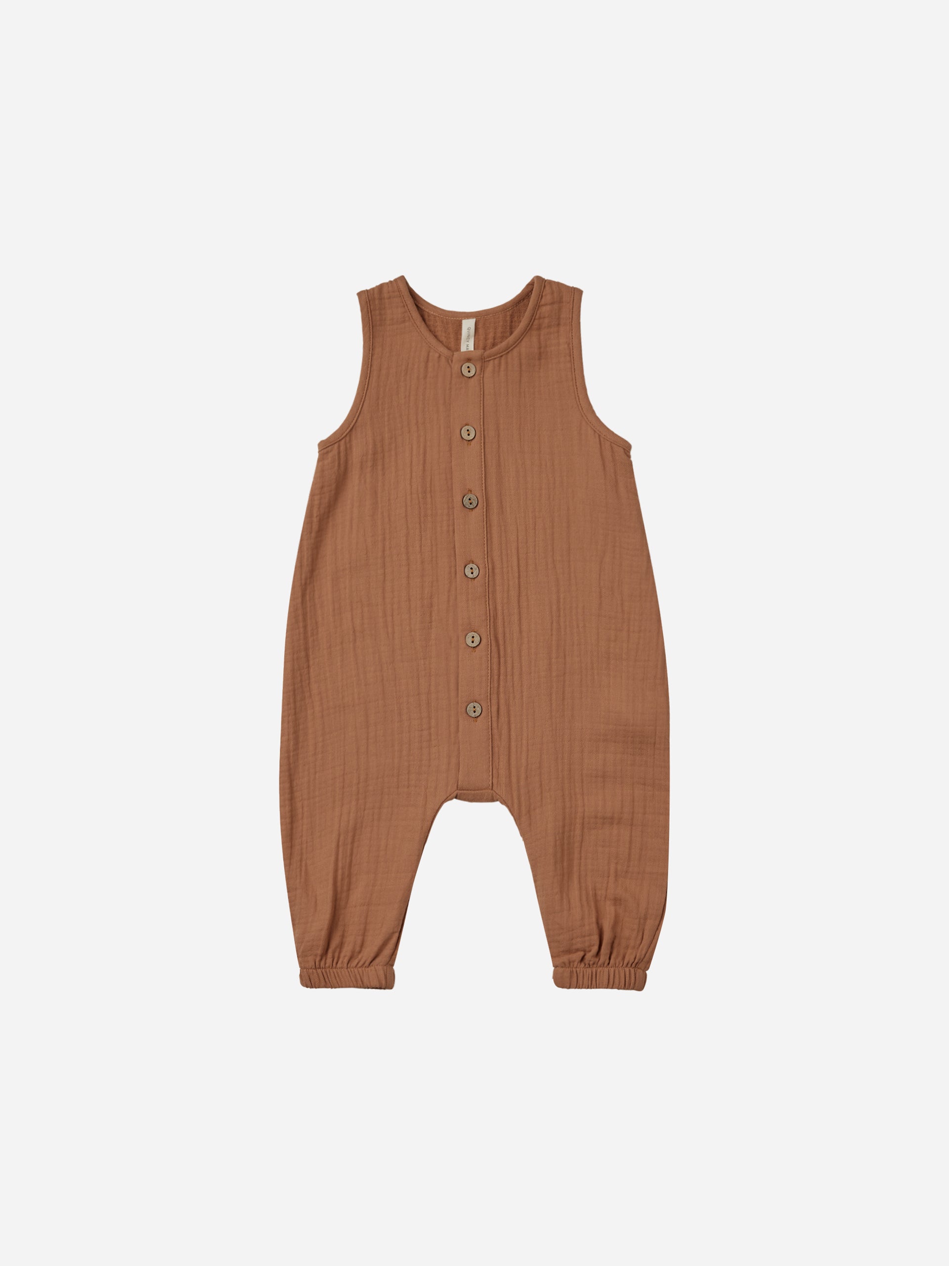 Woven Jumpsuit || Clay - Rylee + Cru | Kids Clothes | Trendy Baby Clothes | Modern Infant Outfits |