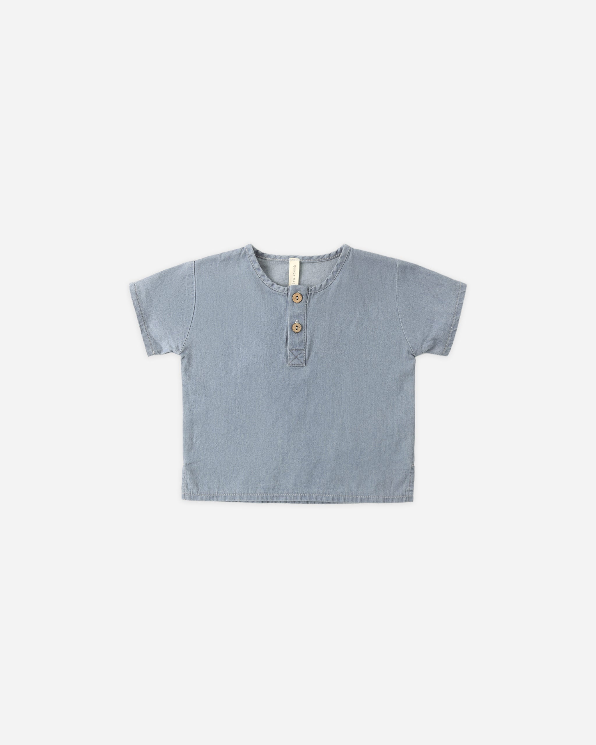 Henry Top Chambray - Rylee + Cru | Kids Clothes | Trendy Baby Clothes | Modern Infant Outfits |