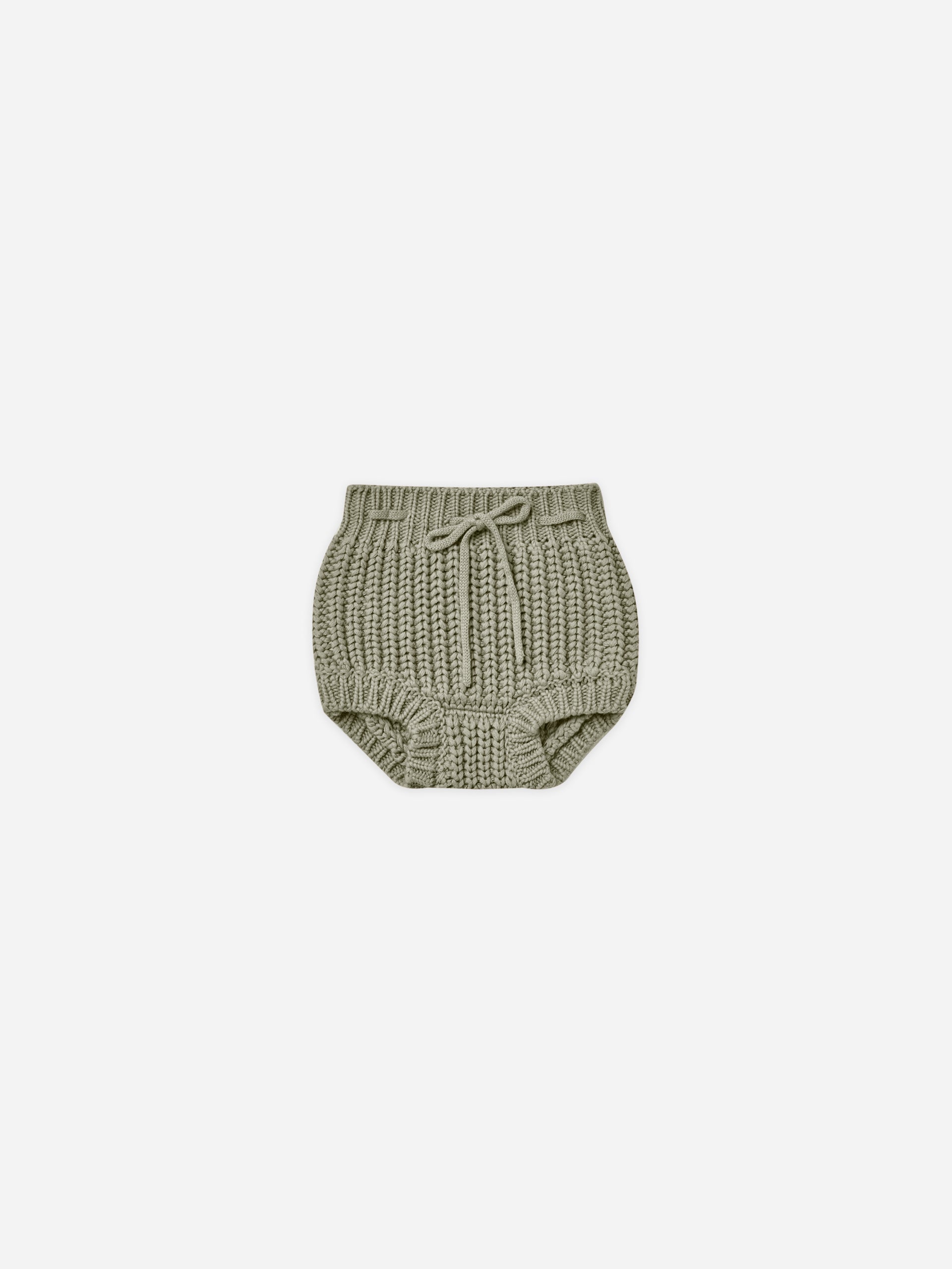 Knit Tie Bloomer || Basil - Rylee + Cru | Kids Clothes | Trendy Baby Clothes | Modern Infant Outfits |