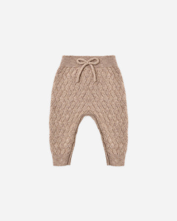 Knit Pant Heathered Almond – Quincy Mae
