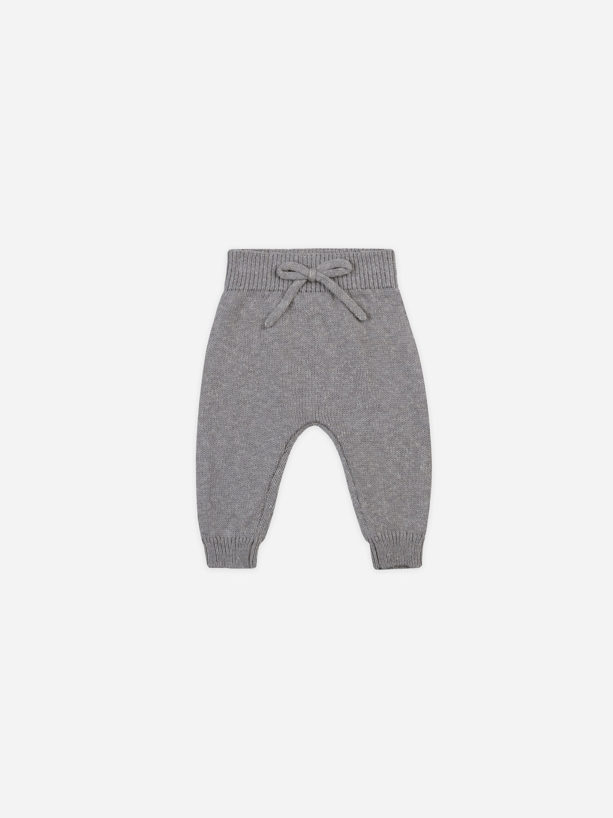 Knit Pant || Heathered Lagoon - Rylee + Cru | Kids Clothes | Trendy Baby Clothes | Modern Infant Outfits |