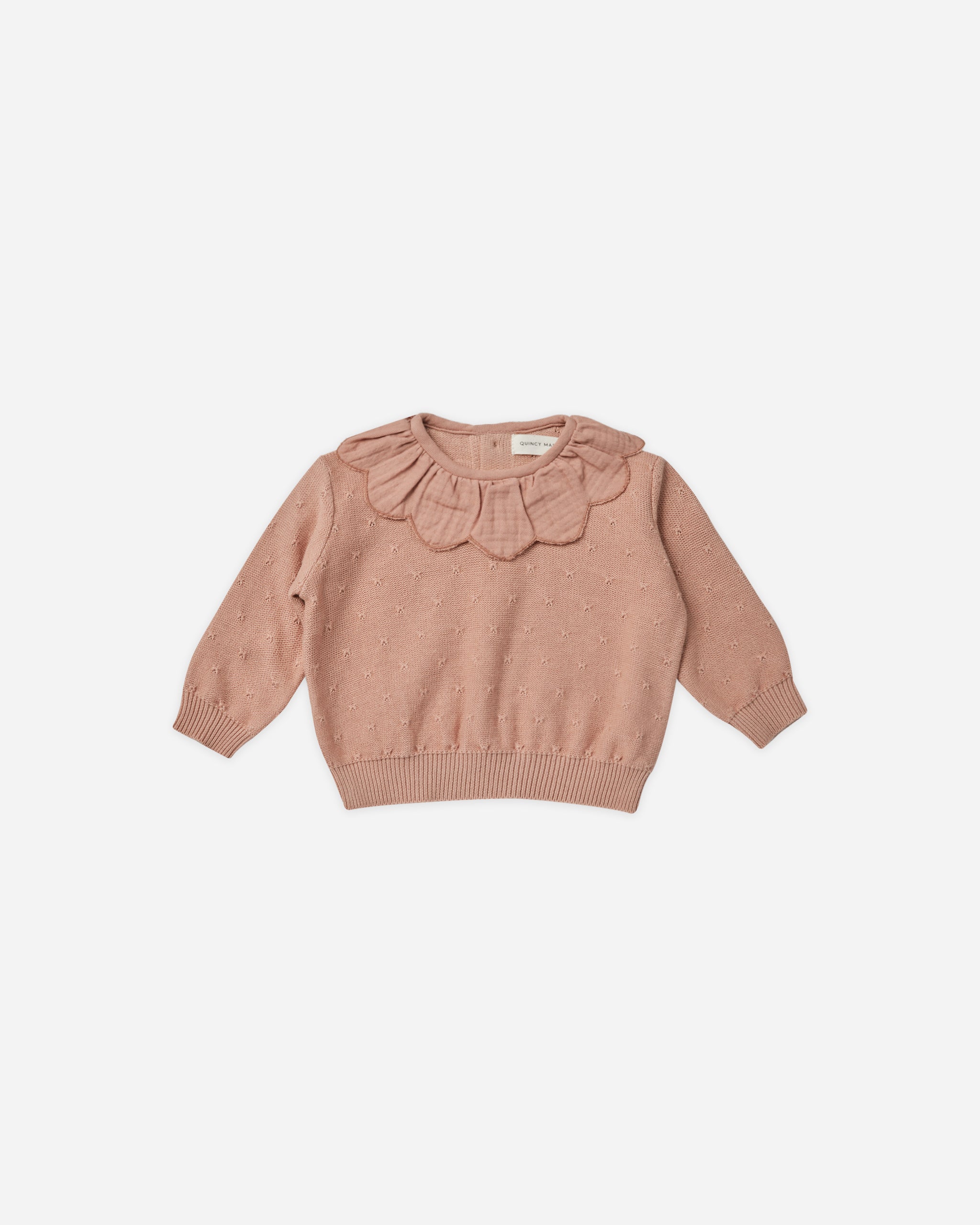 Petal Knit Sweater || Rose - Rylee + Cru | Kids Clothes | Trendy Baby Clothes | Modern Infant Outfits |