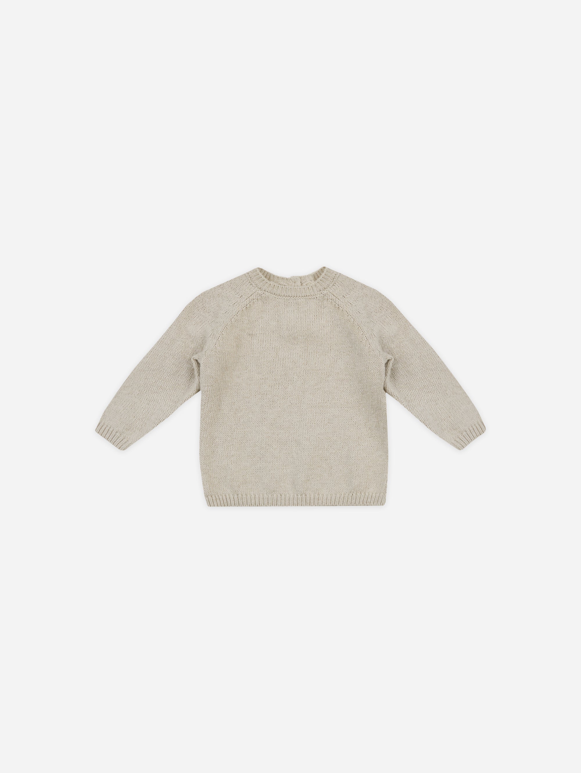 Knit Sweater || Heathered Ash - Rylee + Cru | Kids Clothes | Trendy Baby Clothes | Modern Infant Outfits |