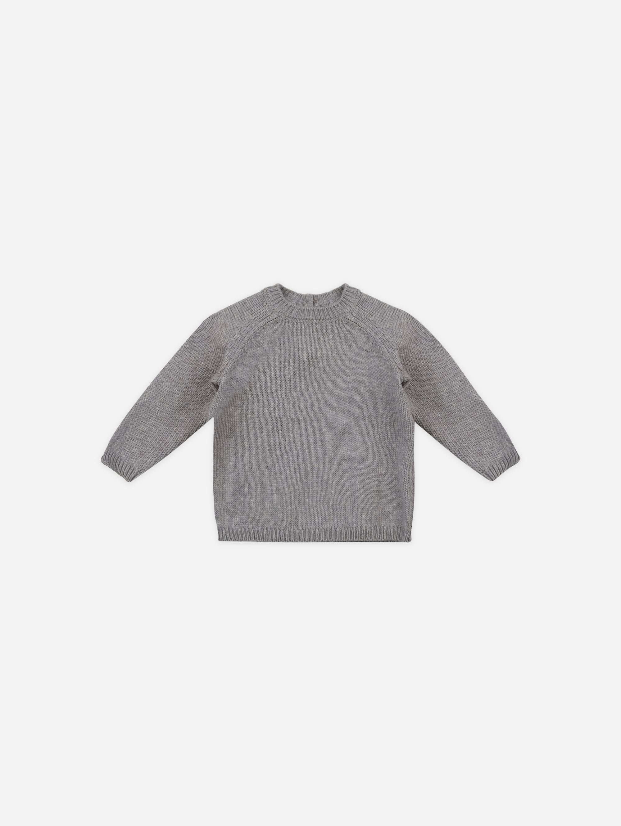 Knit Sweater || Heathered Lagoon - Rylee + Cru | Kids Clothes | Trendy Baby Clothes | Modern Infant Outfits |