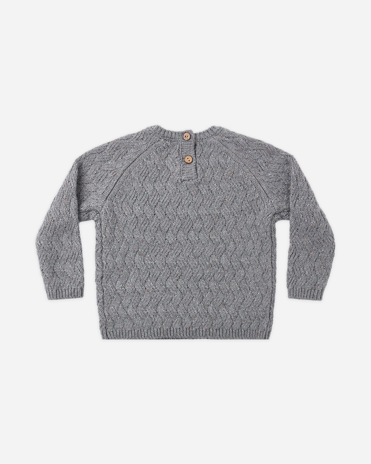 Knit Sweater Heathered Slate - Rylee + Cru | Kids Clothes | Trendy Baby Clothes | Modern Infant Outfits |