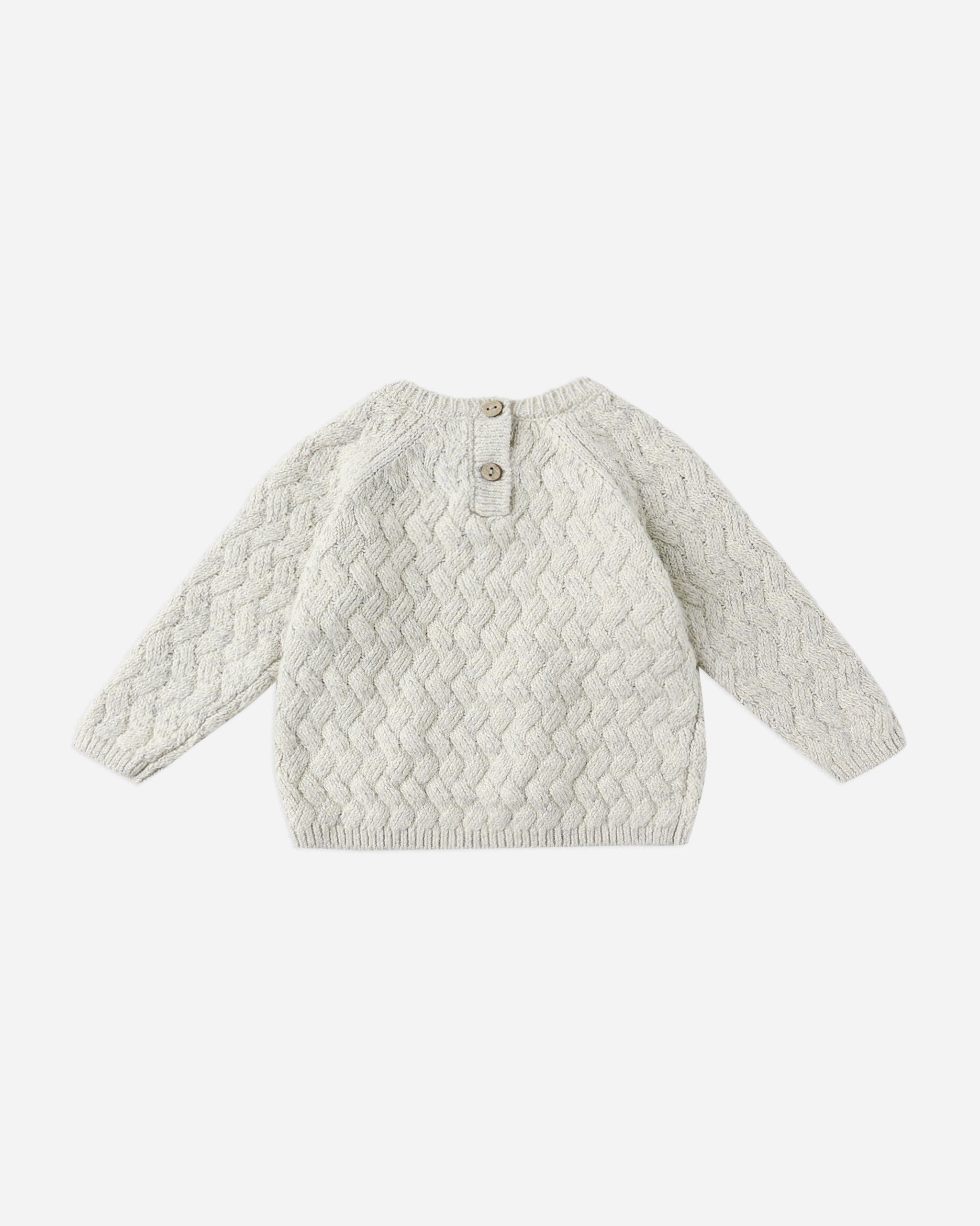 Knit Sweater || Heathered Blue - Rylee + Cru | Kids Clothes | Trendy Baby Clothes | Modern Infant Outfits |