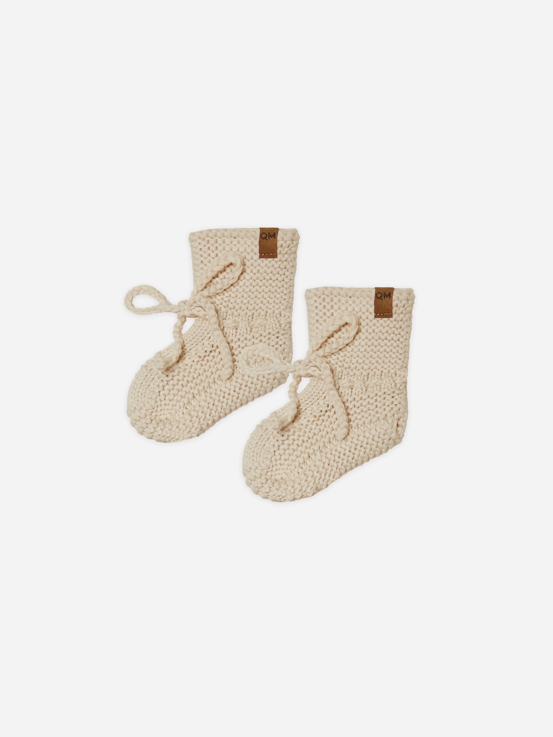 Knit Booties || Sand - Rylee + Cru | Kids Clothes | Trendy Baby Clothes | Modern Infant Outfits |