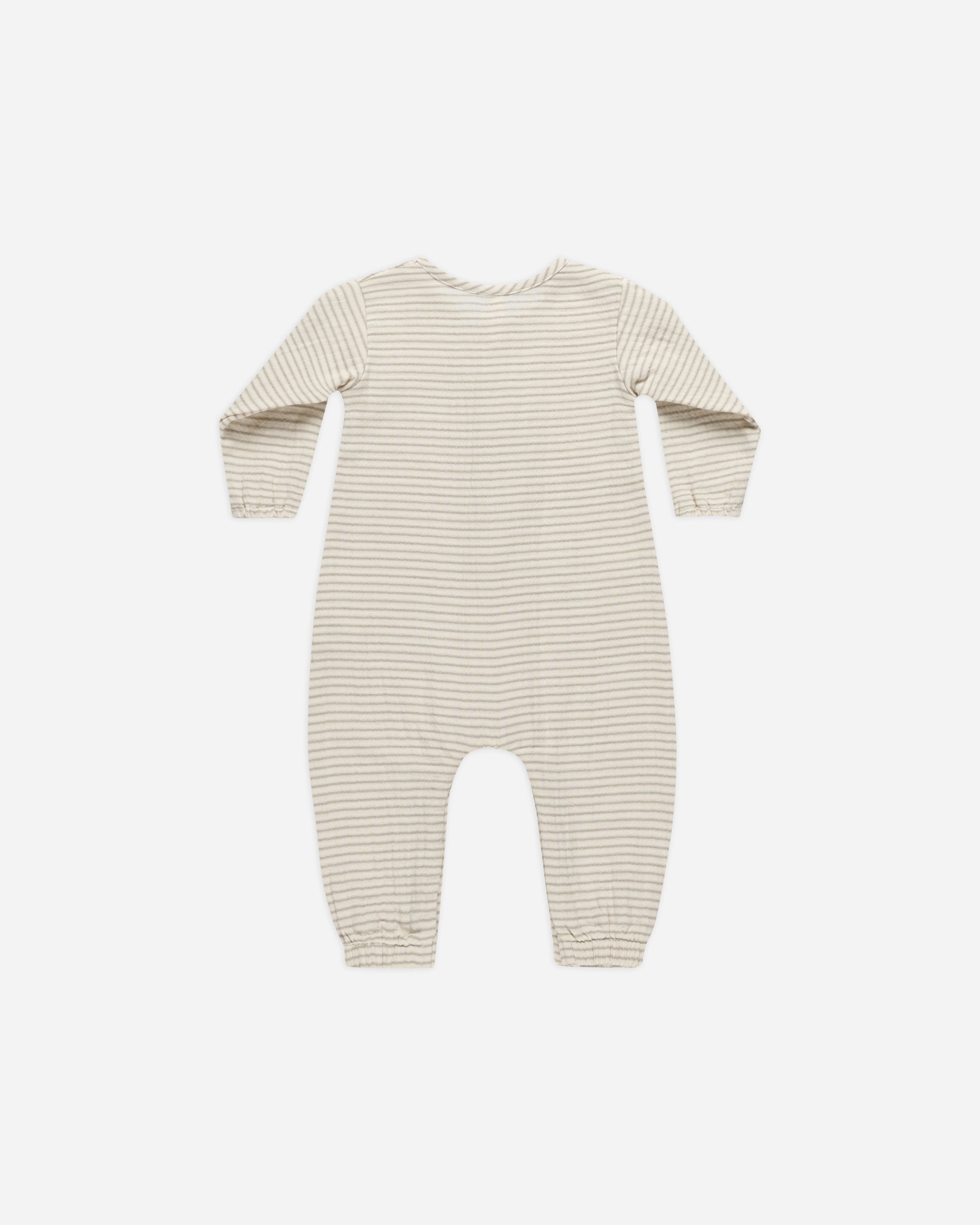 Woven Jumpsuit || Basil Stripe