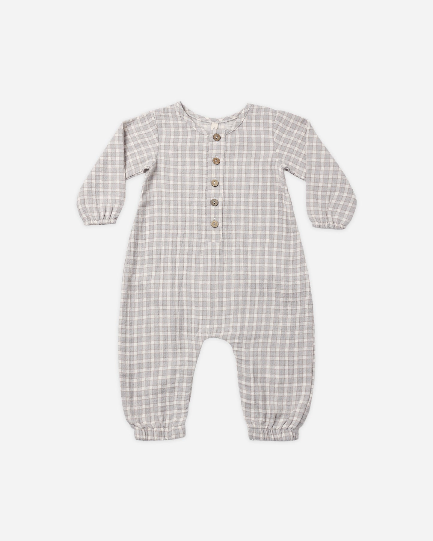 Woven Jumpsuit Blue Gingham - Rylee + Cru | Kids Clothes | Trendy Baby Clothes | Modern Infant Outfits |
