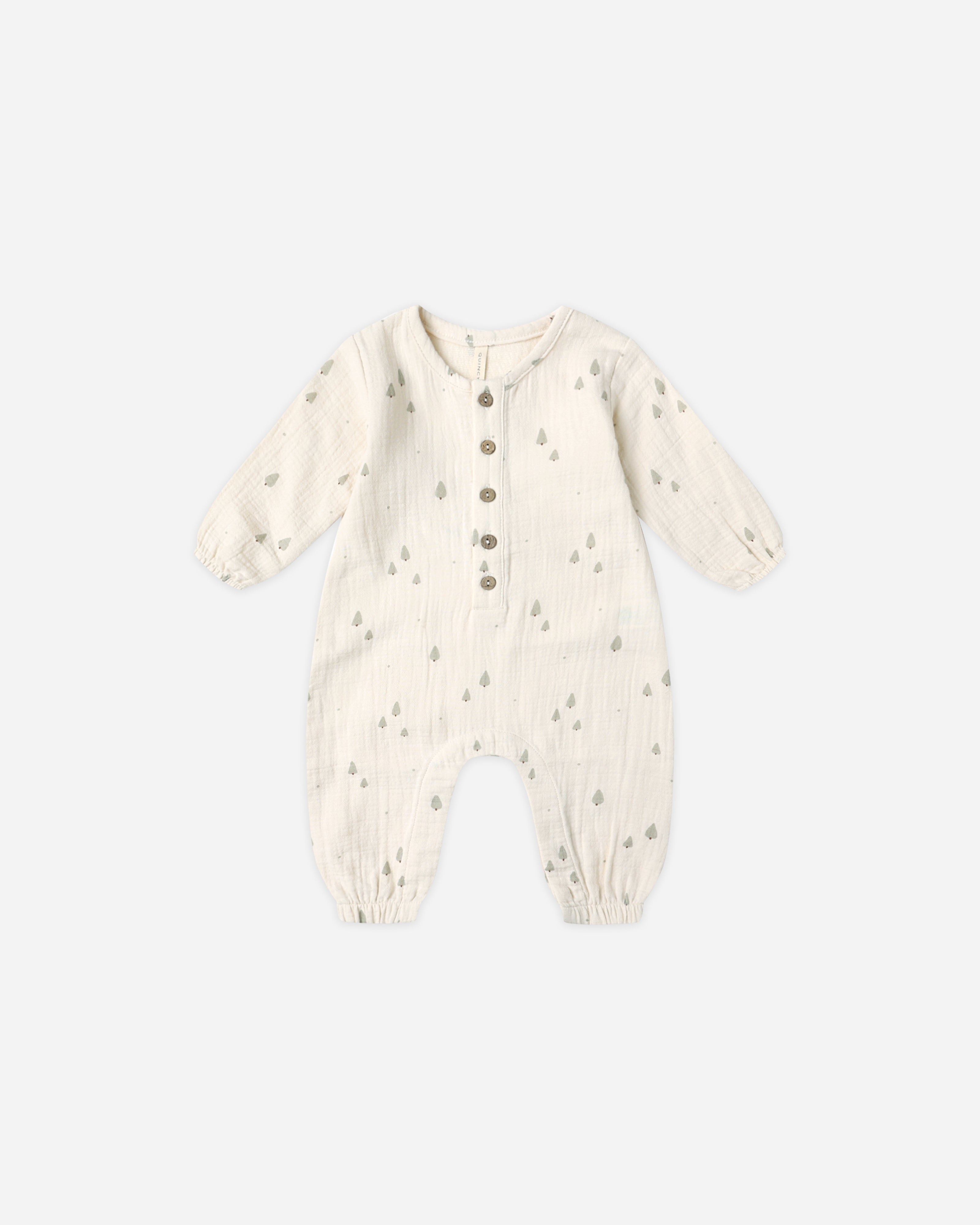 Woven Jumpsuit || Trees - Rylee + Cru | Kids Clothes | Trendy Baby Clothes | Modern Infant Outfits |